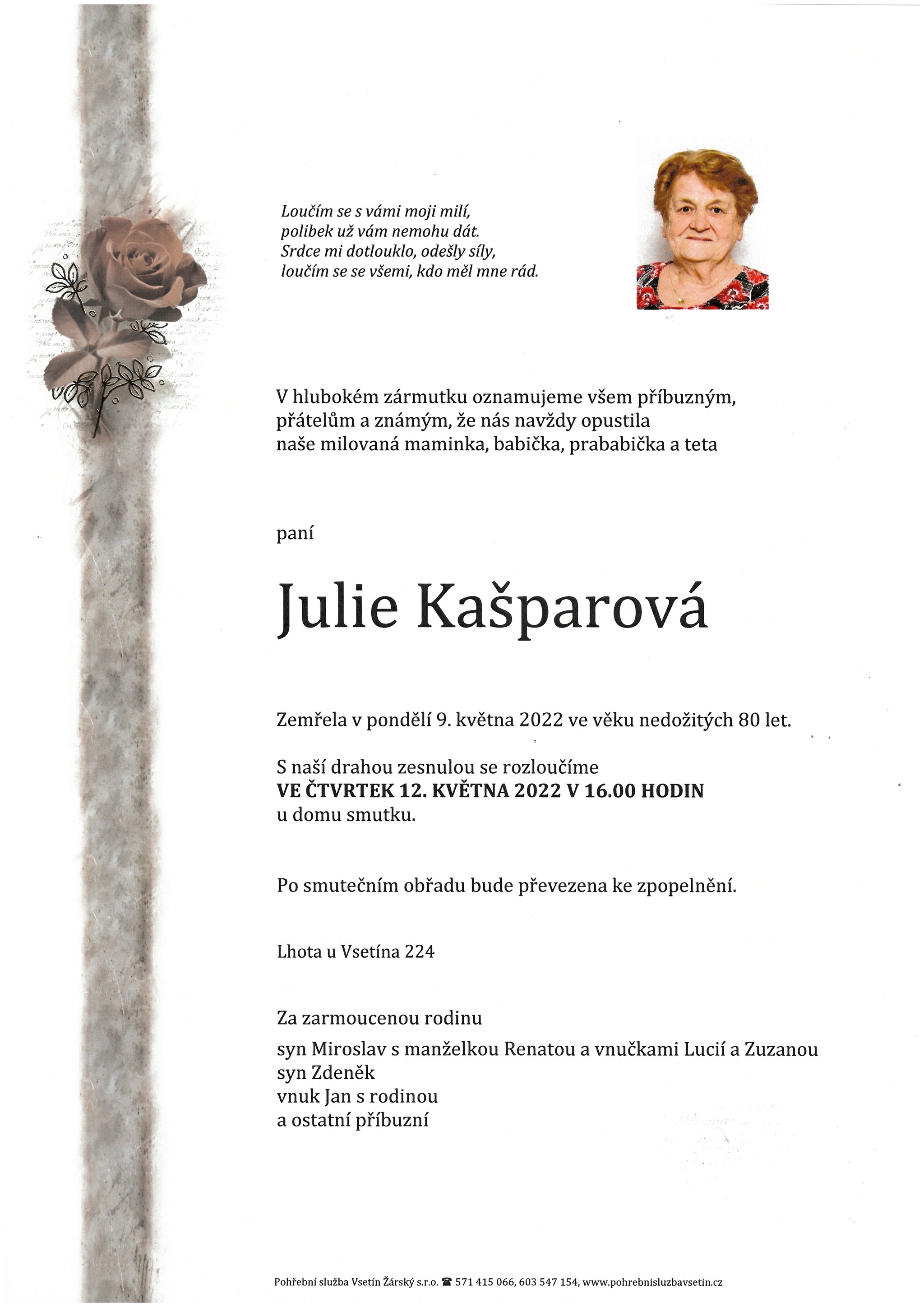 Julie Kašparová