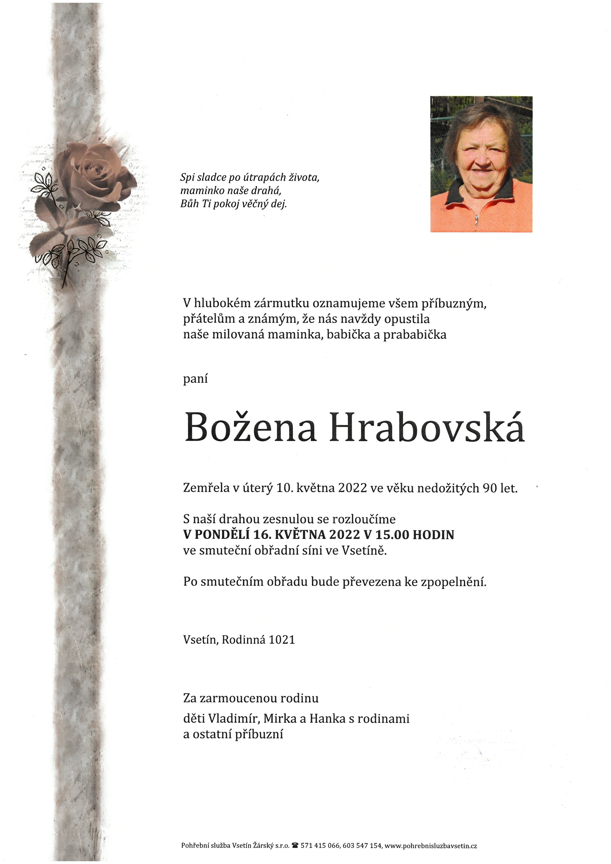 Božena Hrabovská