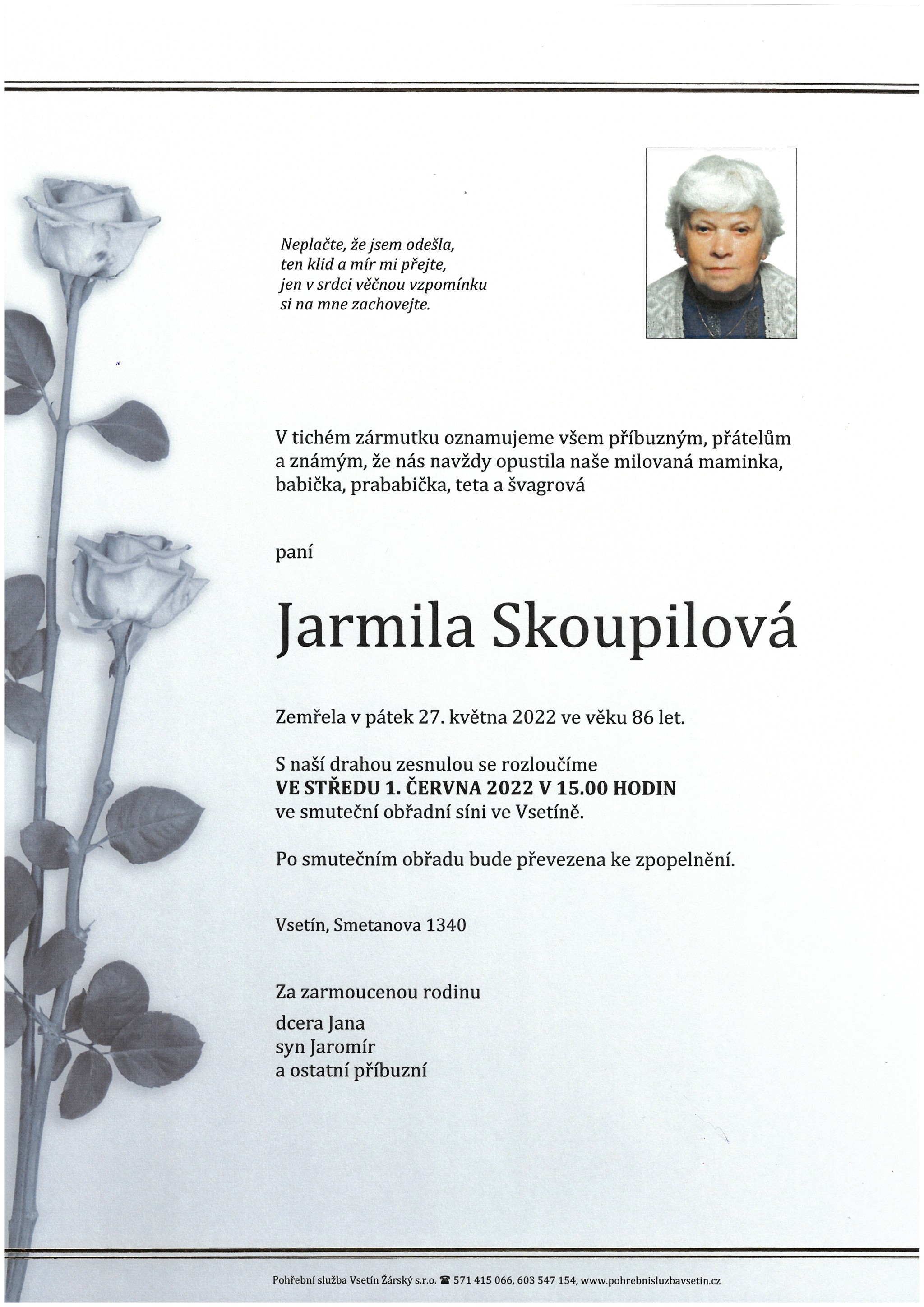 Jarmila Skoupilová
