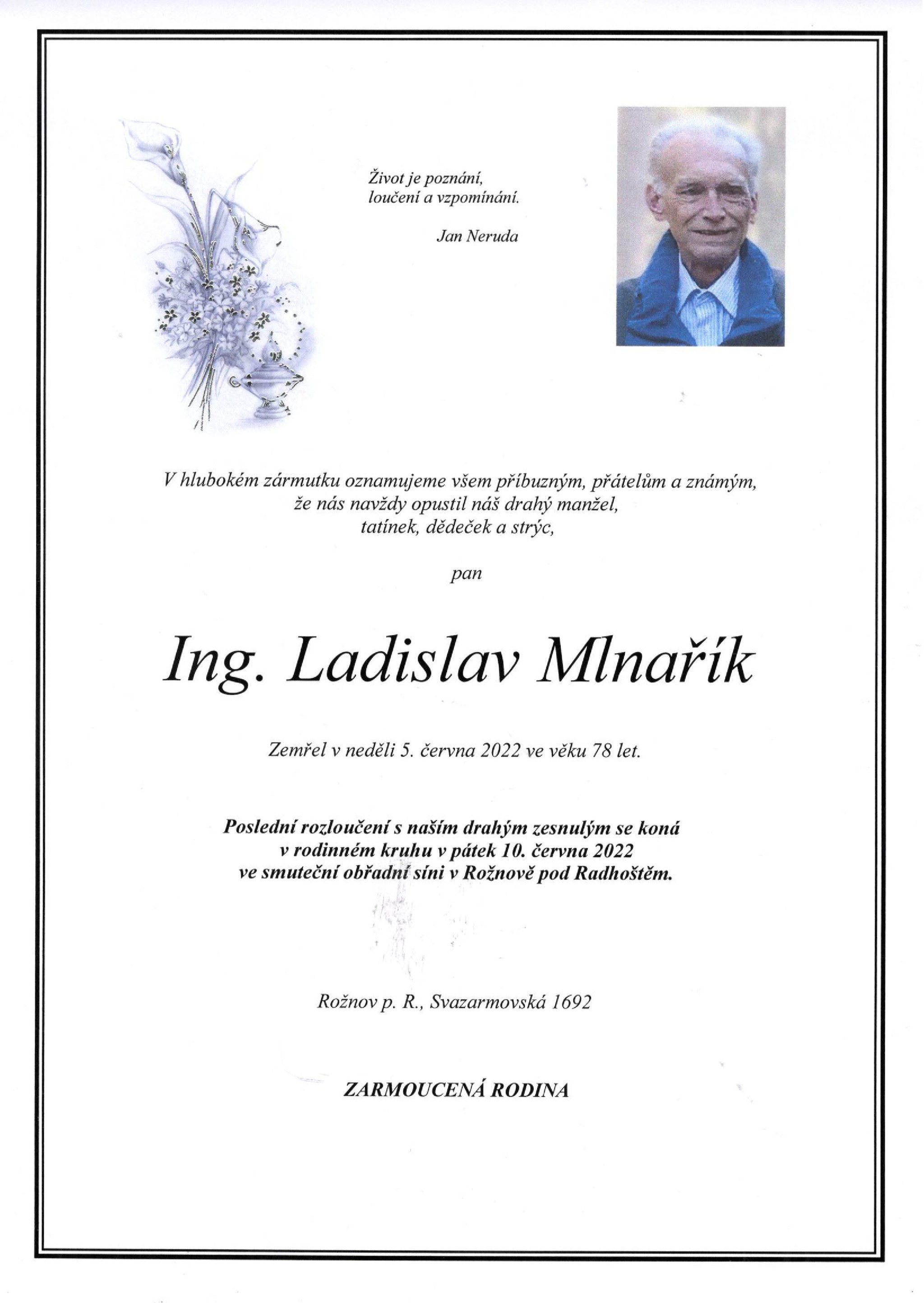 Ing. Ladislav Mlnařík