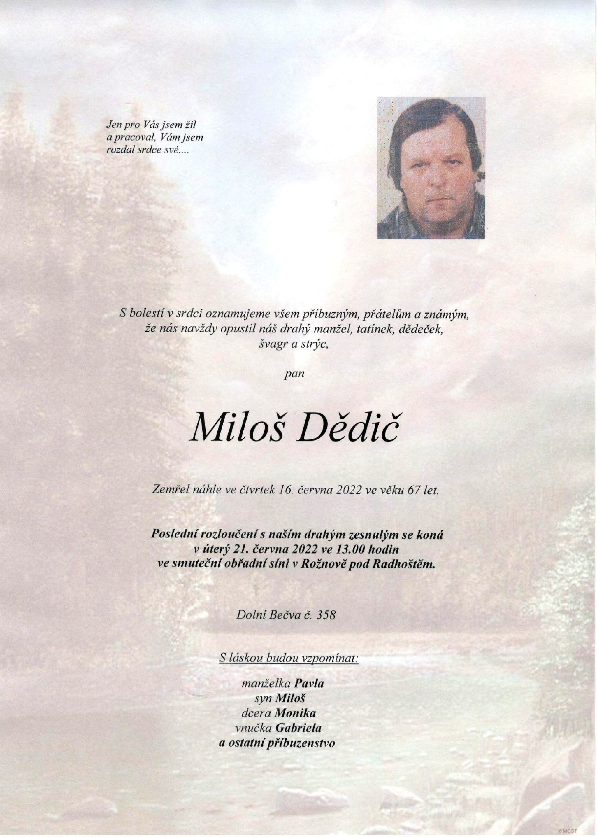 Miloš Dědič