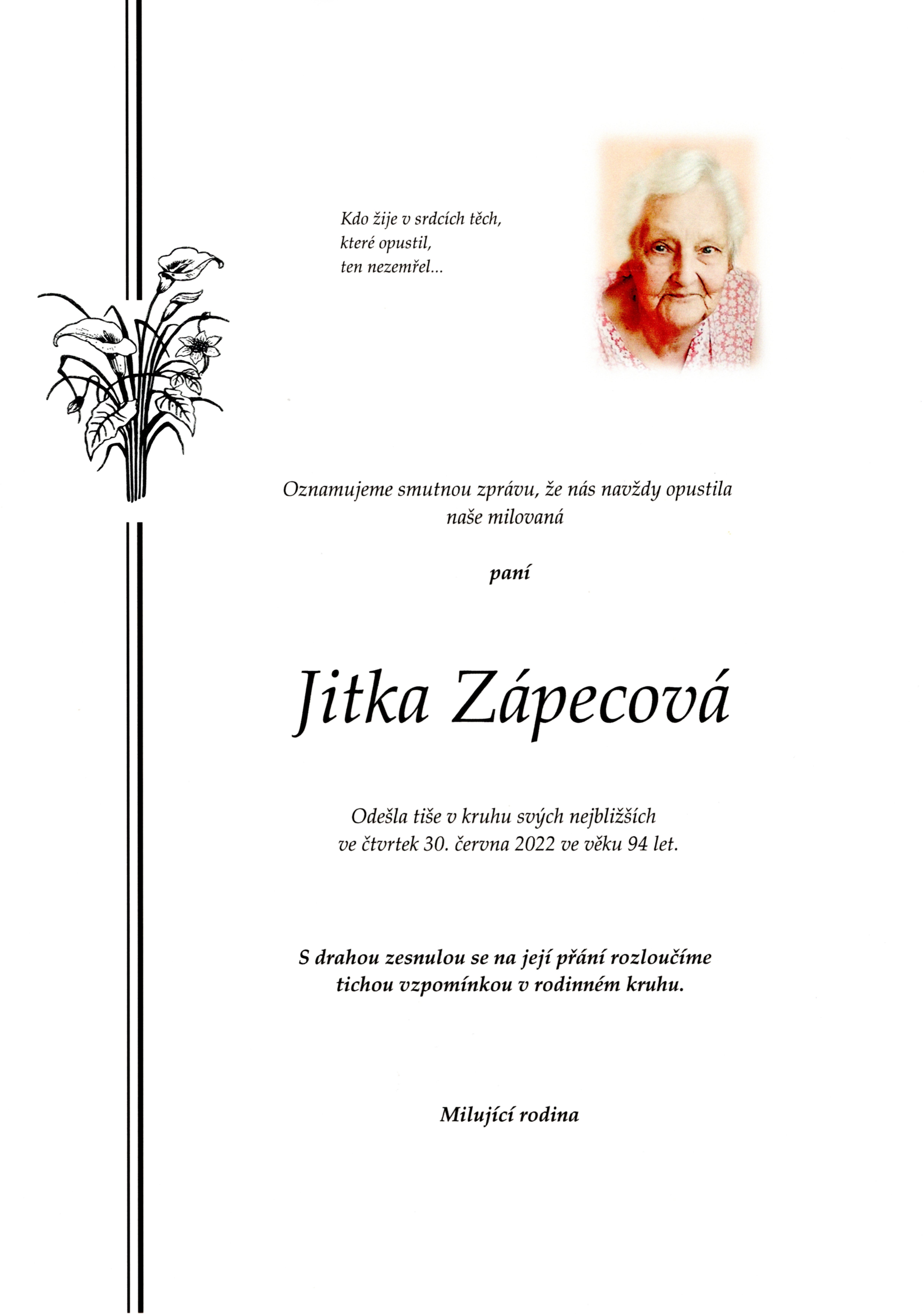Jitka Zápecová