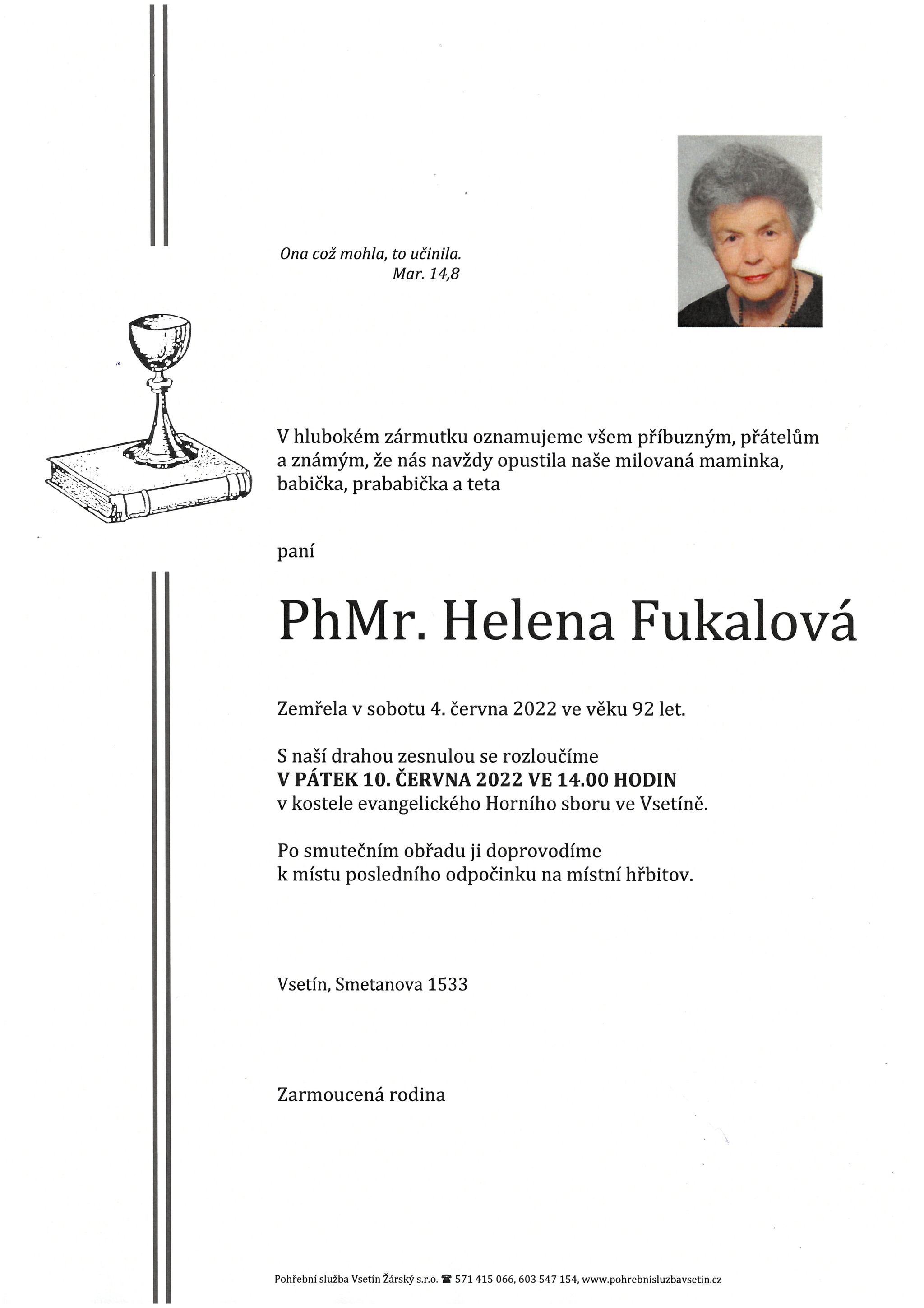 PhMr. Helena Fukalová