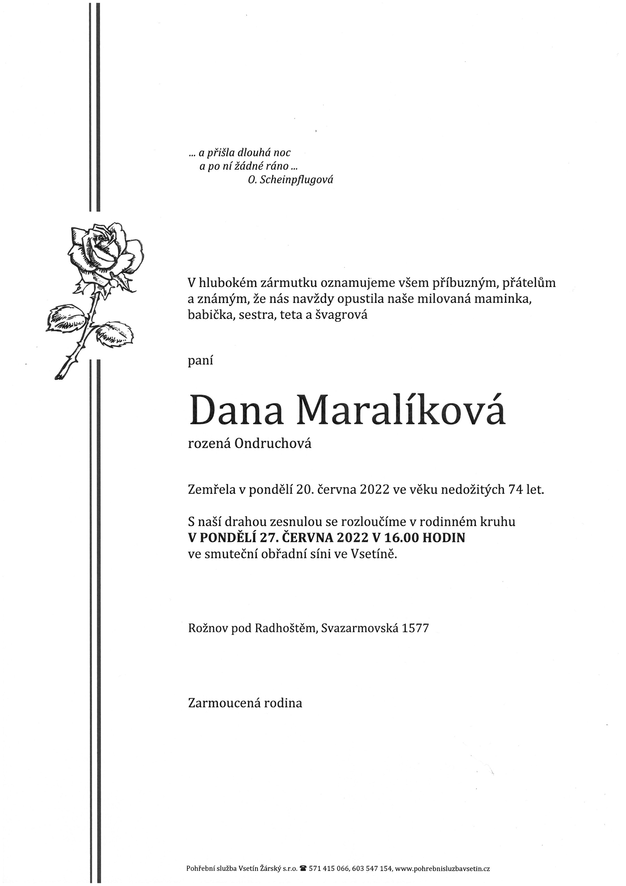 Dana Maralíková