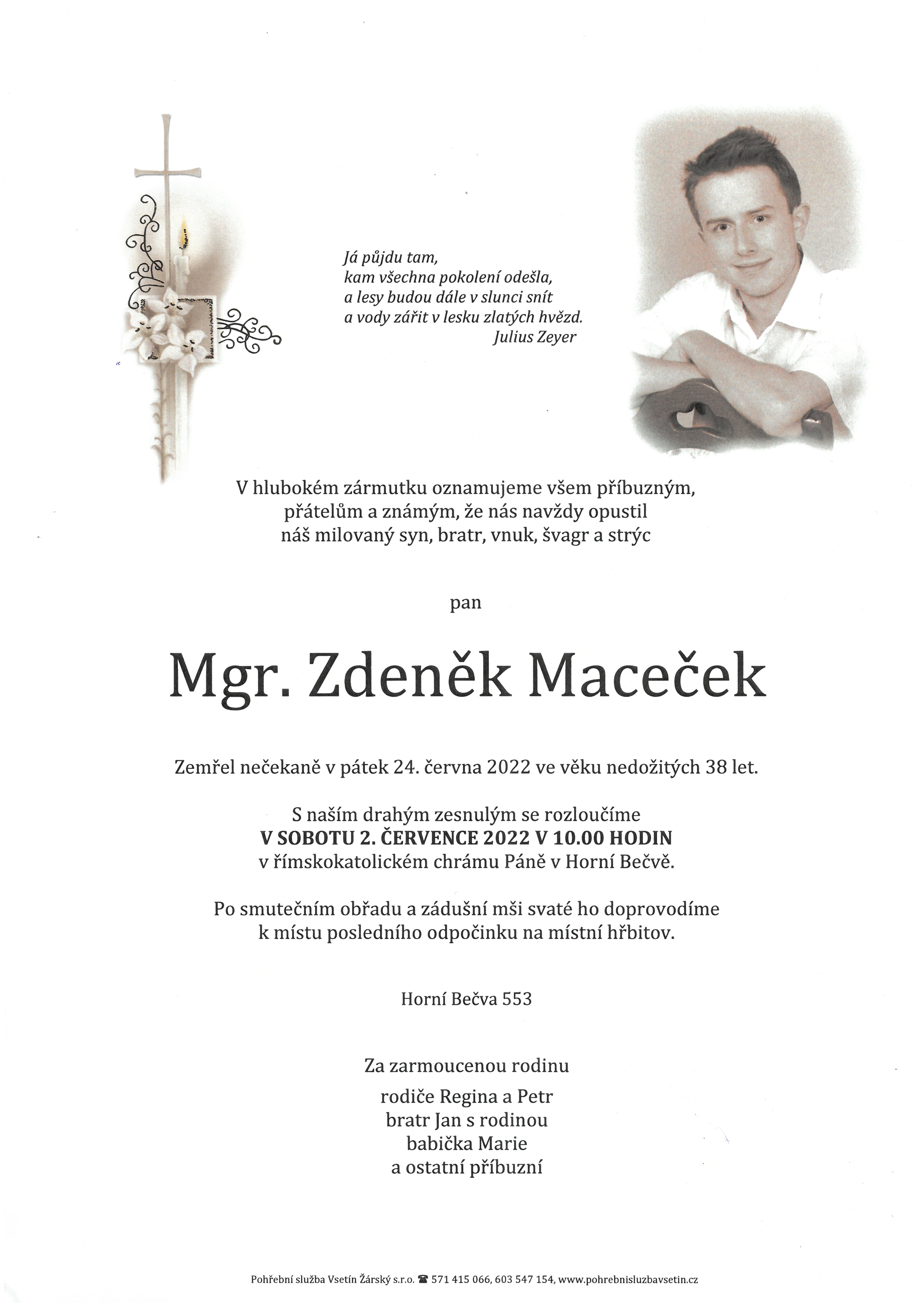 Mgr. Zdeněk Maceček