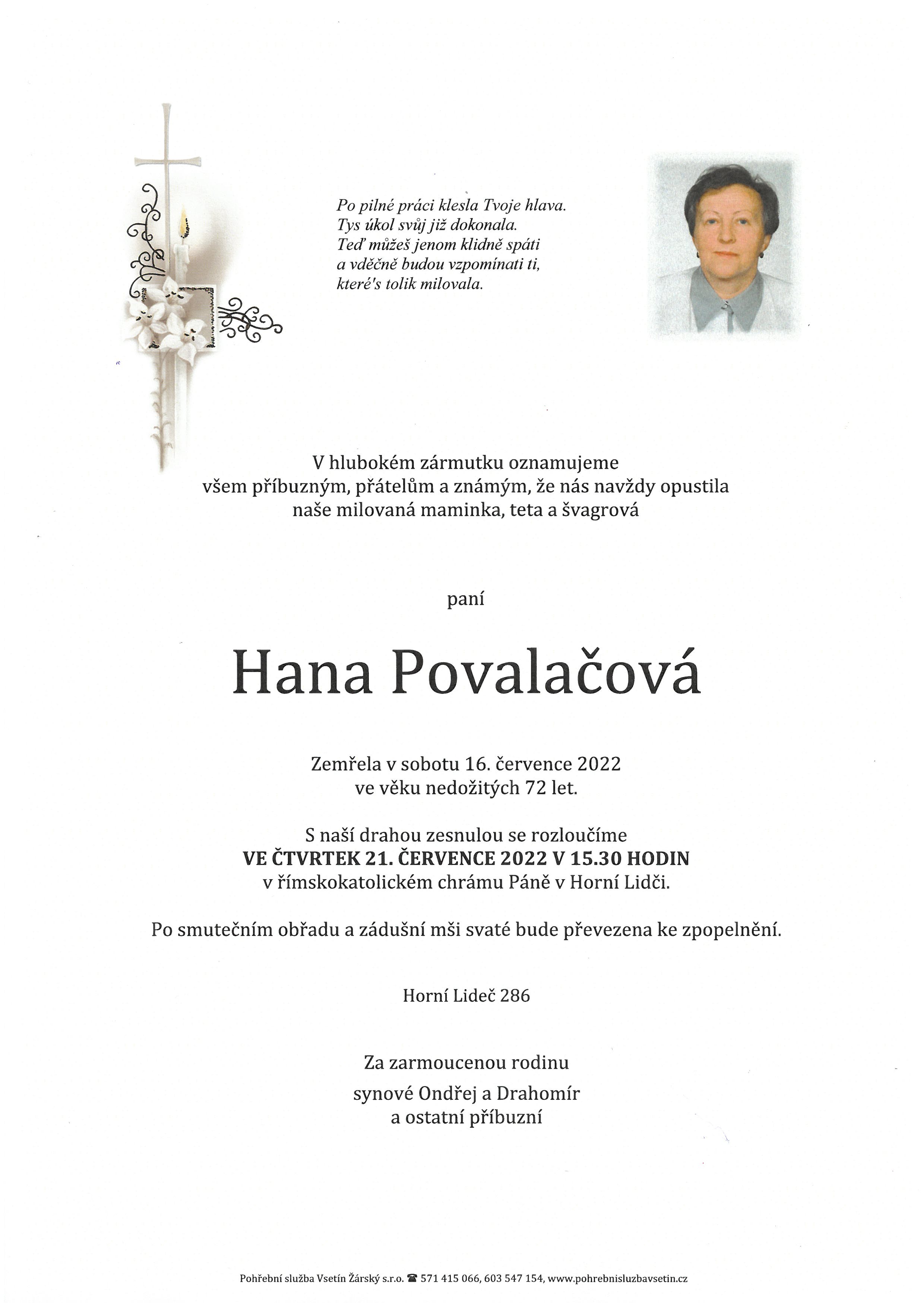 Hana Povalačová