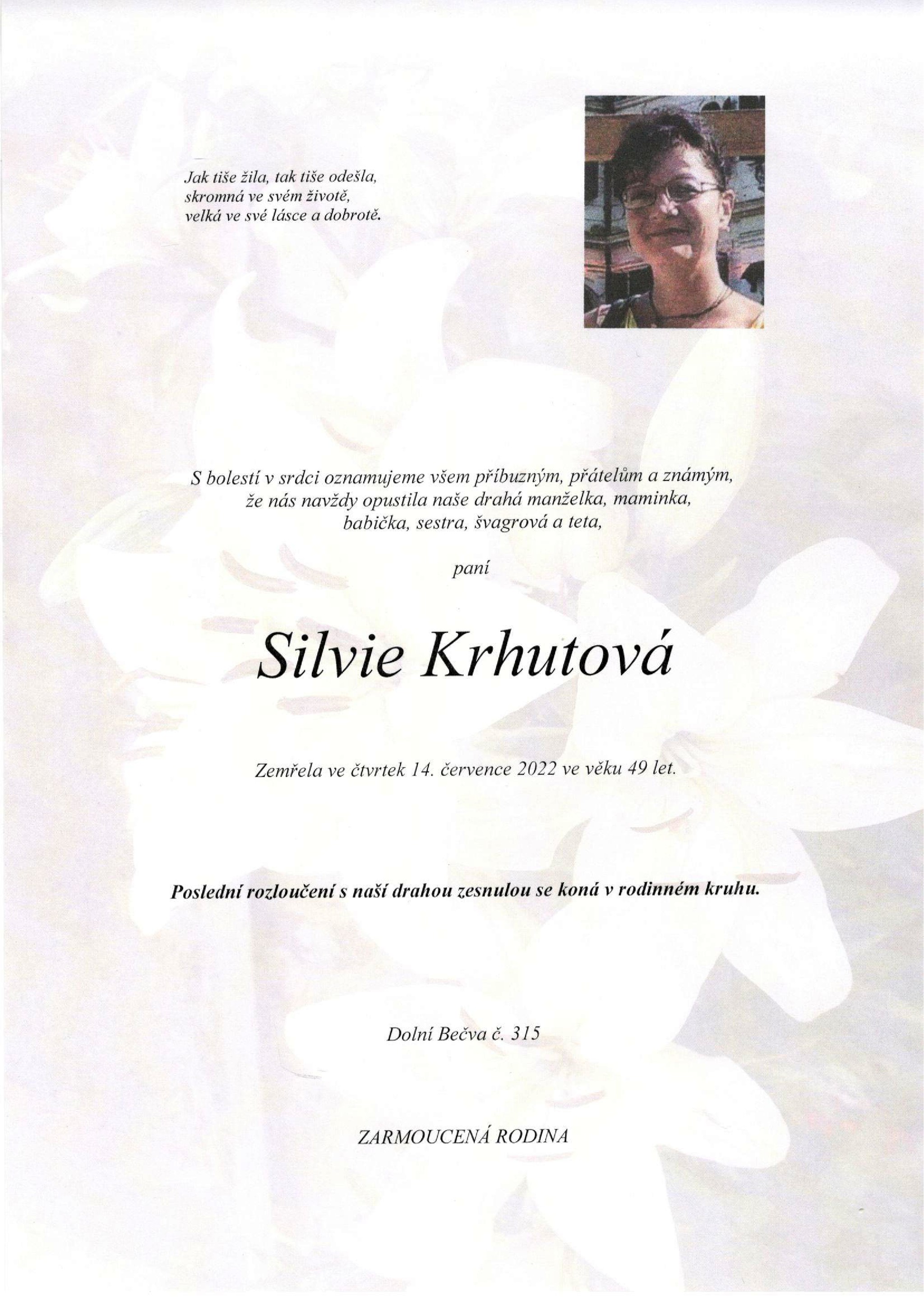 Silvie Krhutová