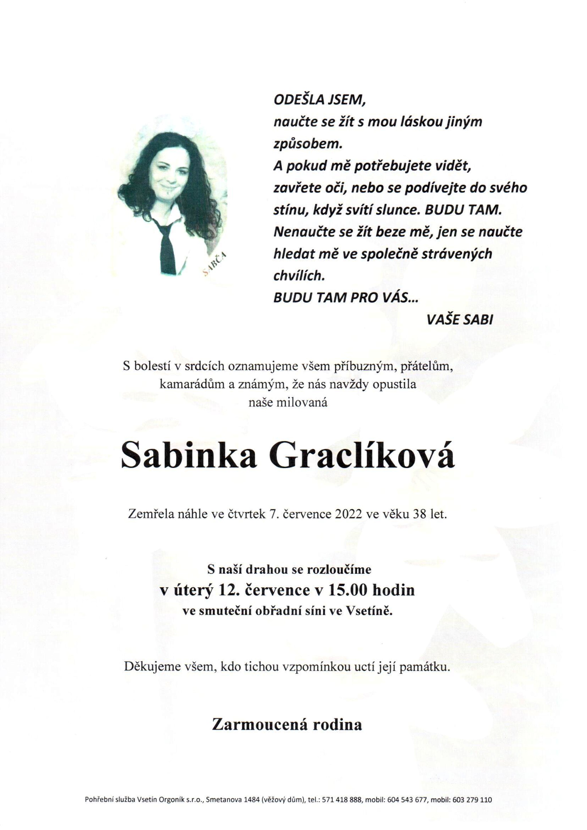 Sabinka Graclíková