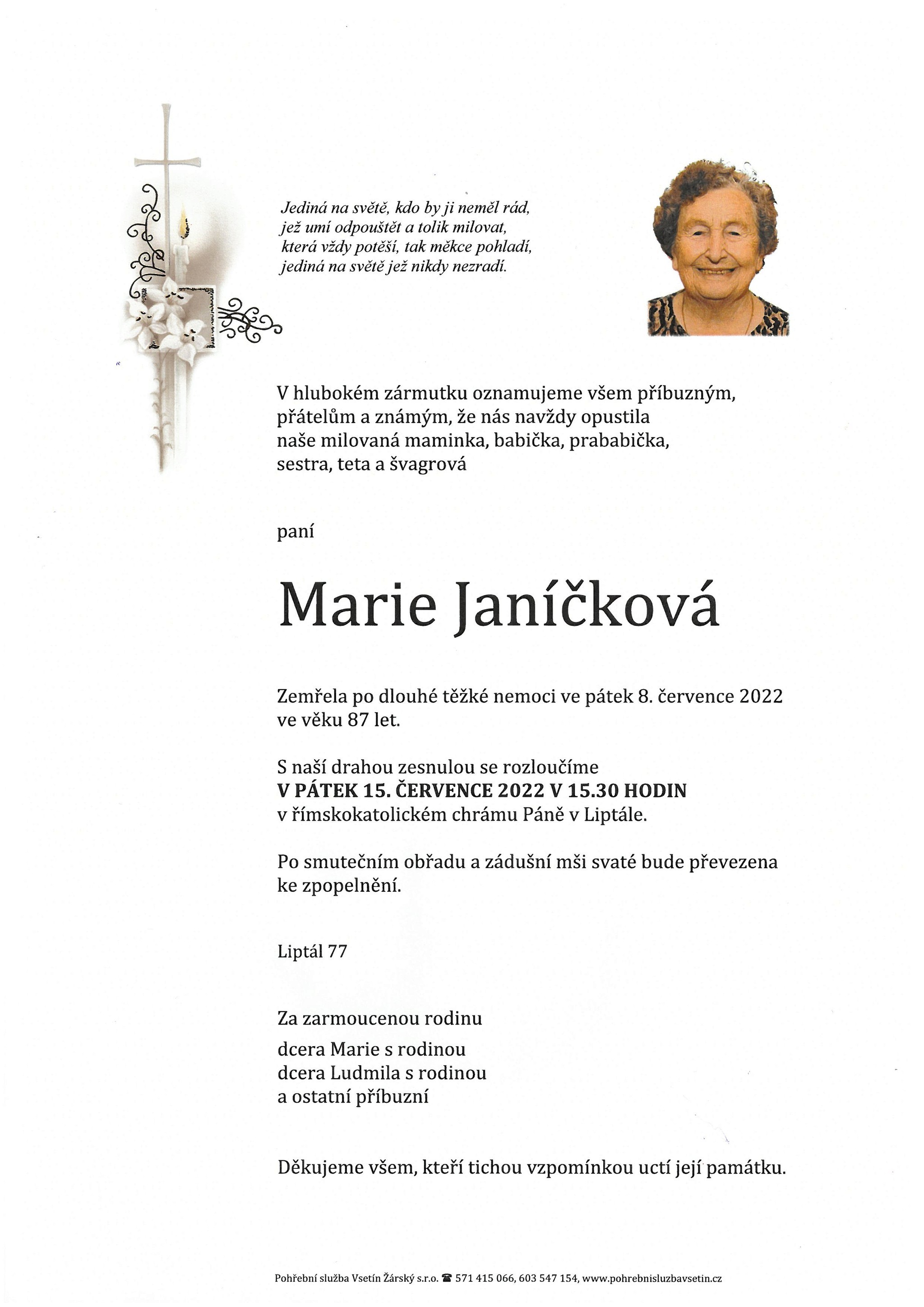 Marie Janíčková