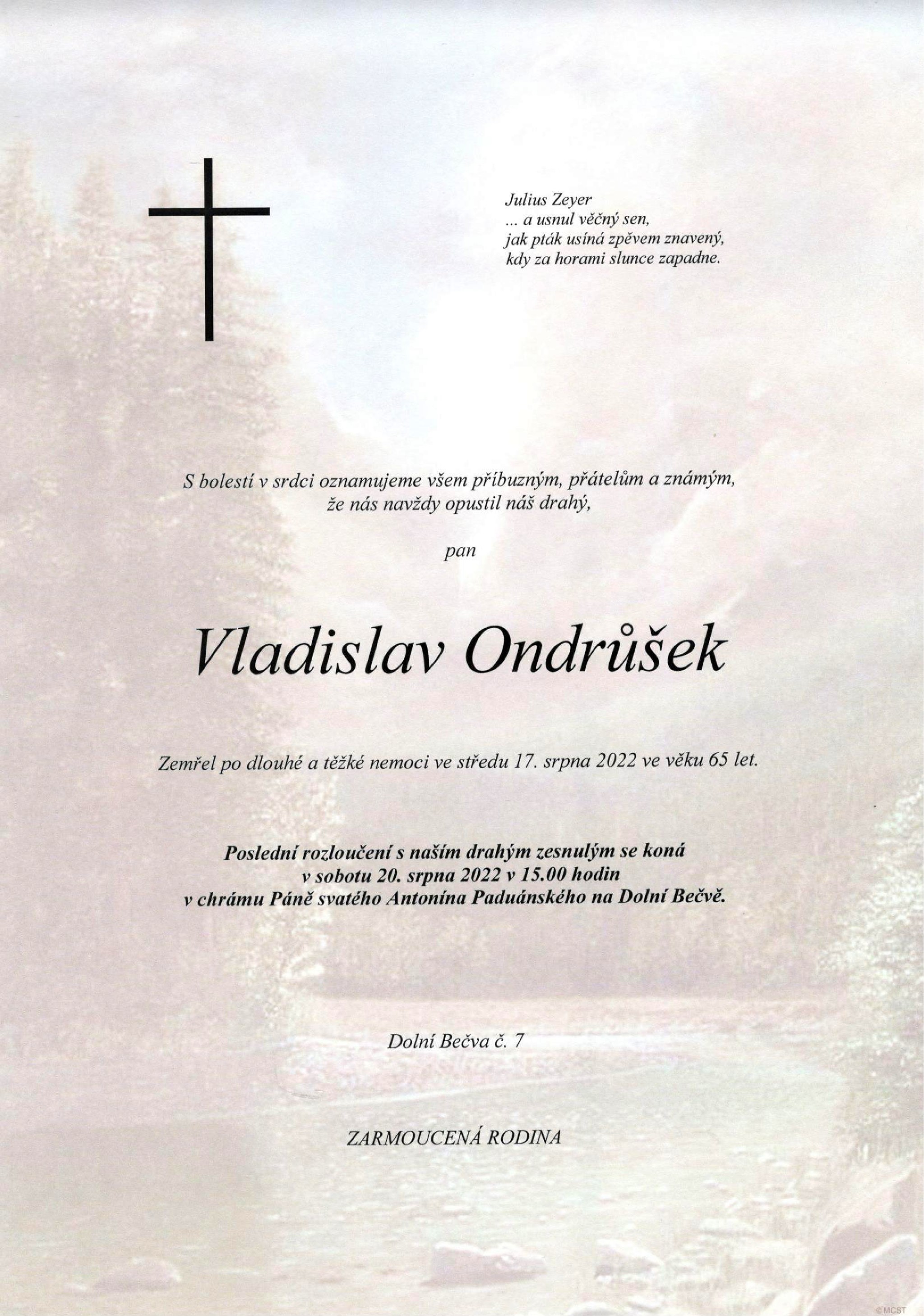 Vladislav Ondrůšek