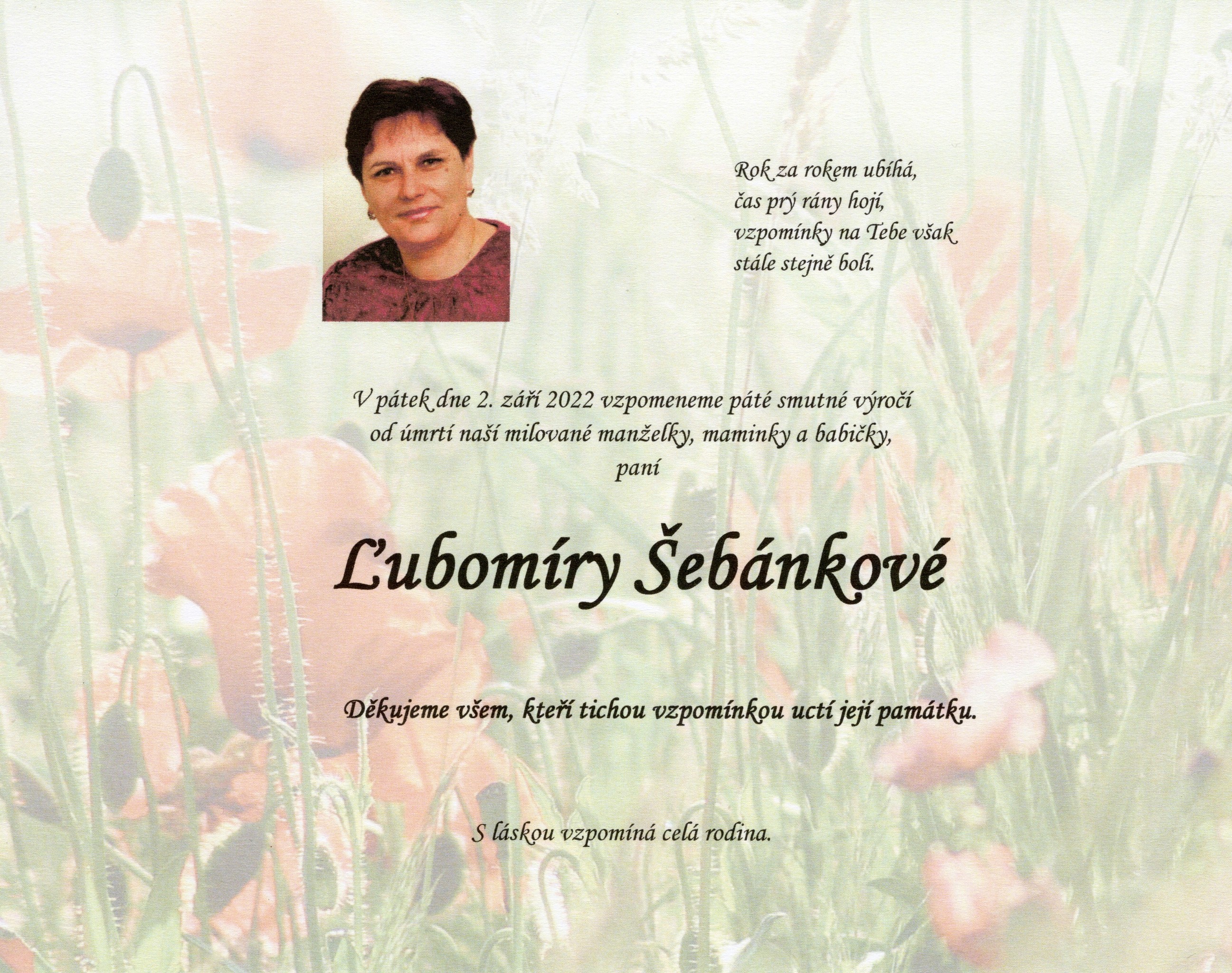 Ľubomíra Šebánková