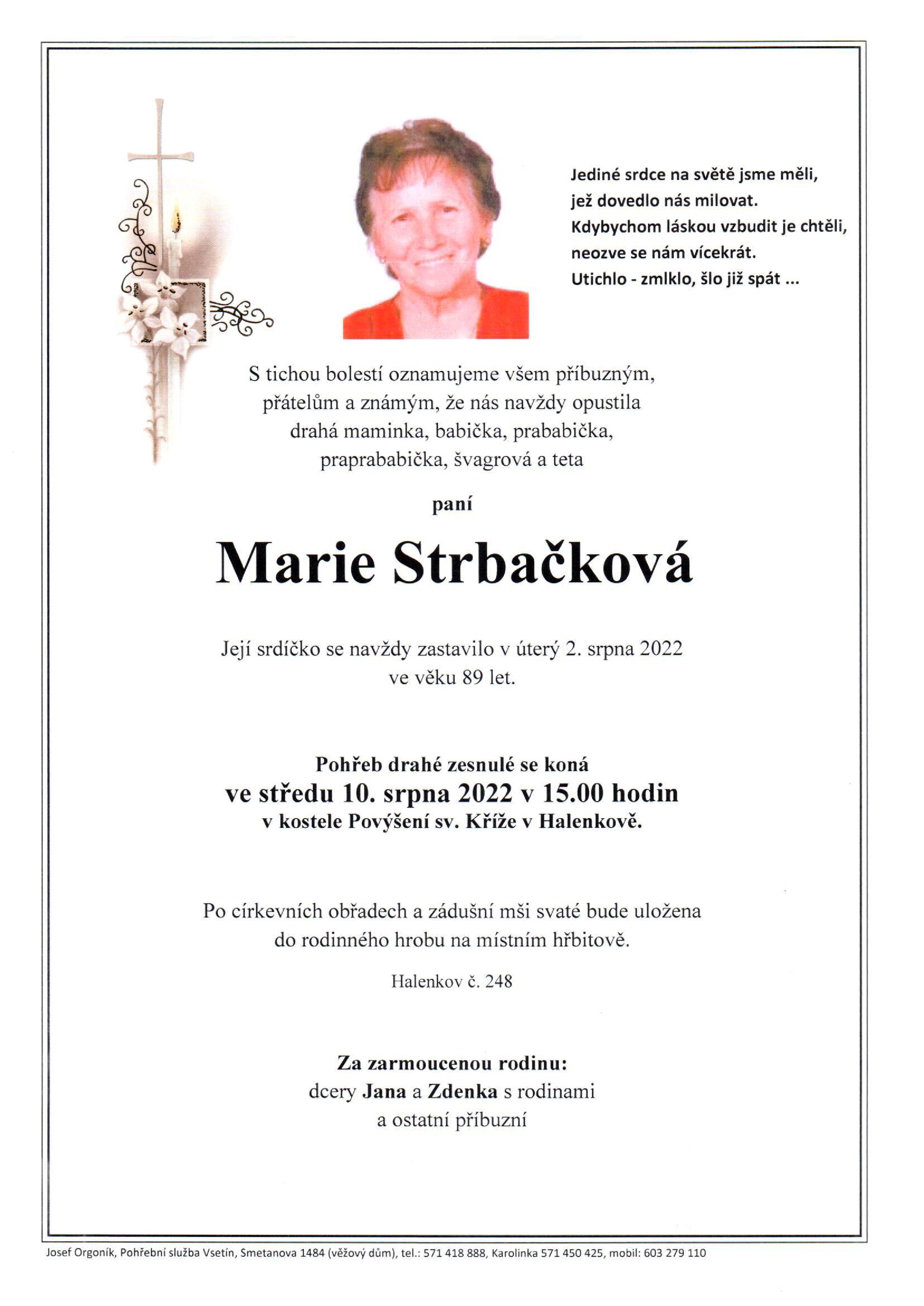Marie Strbačková