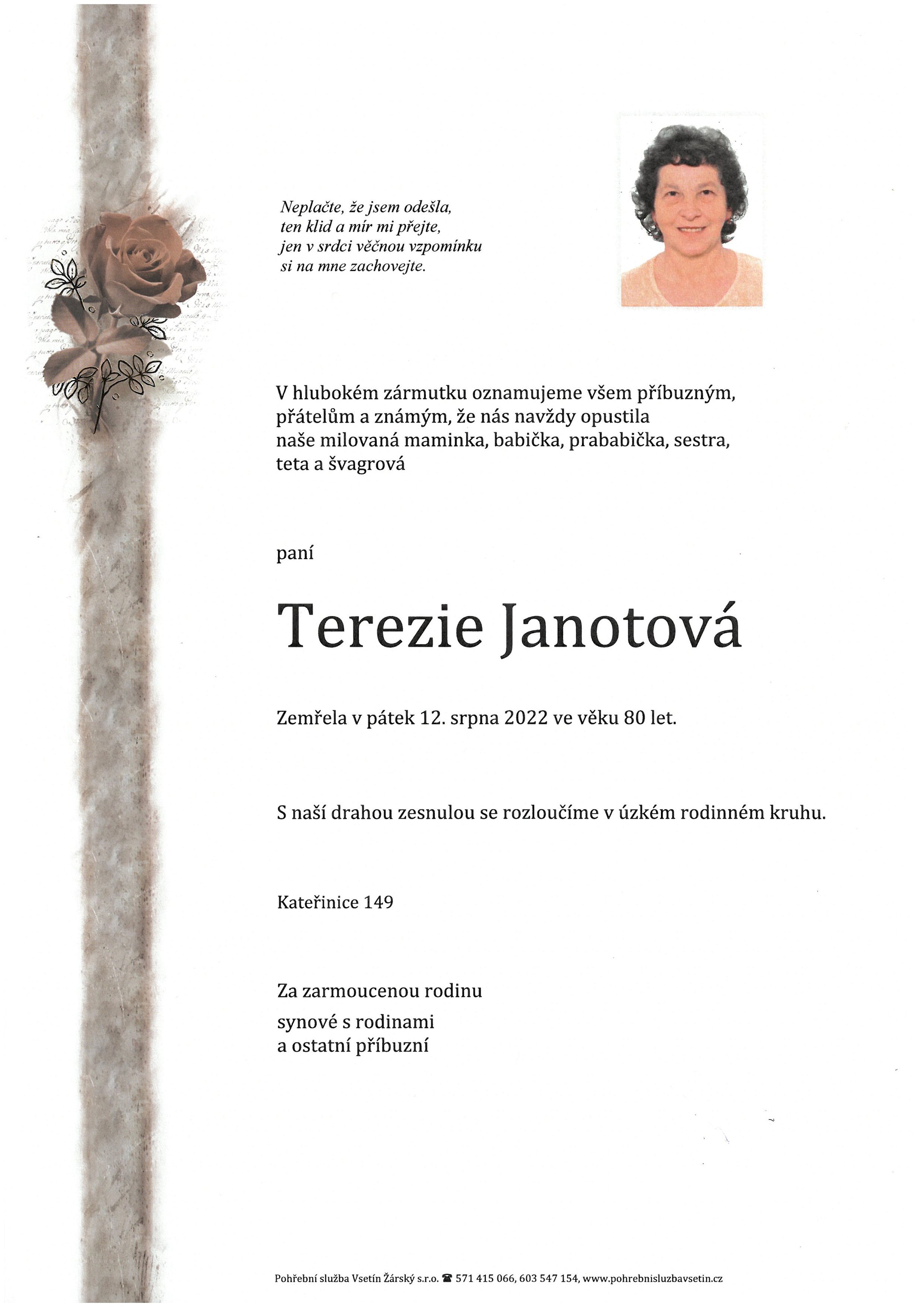 Terezie Janotová