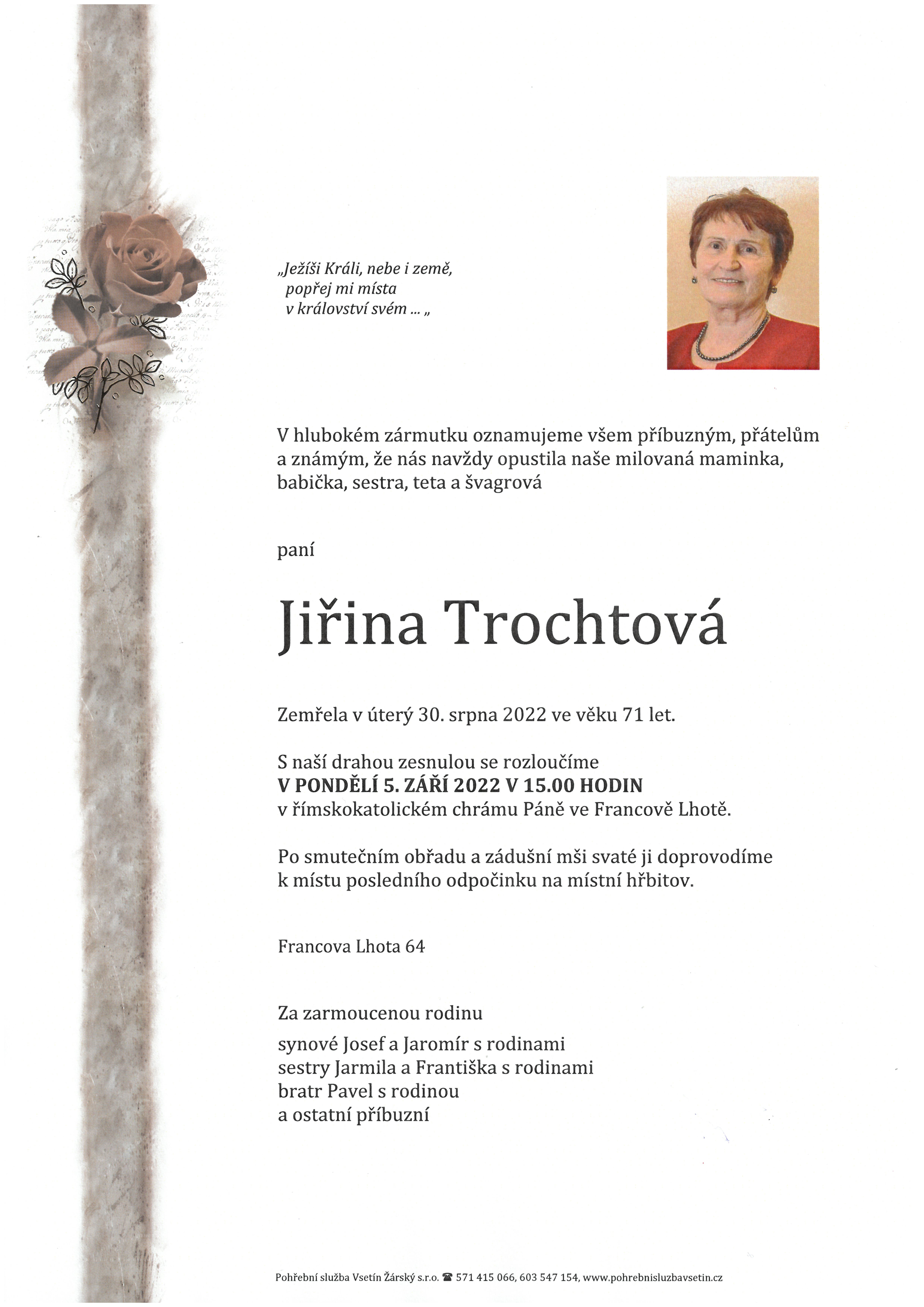 Jiřina Trochtová