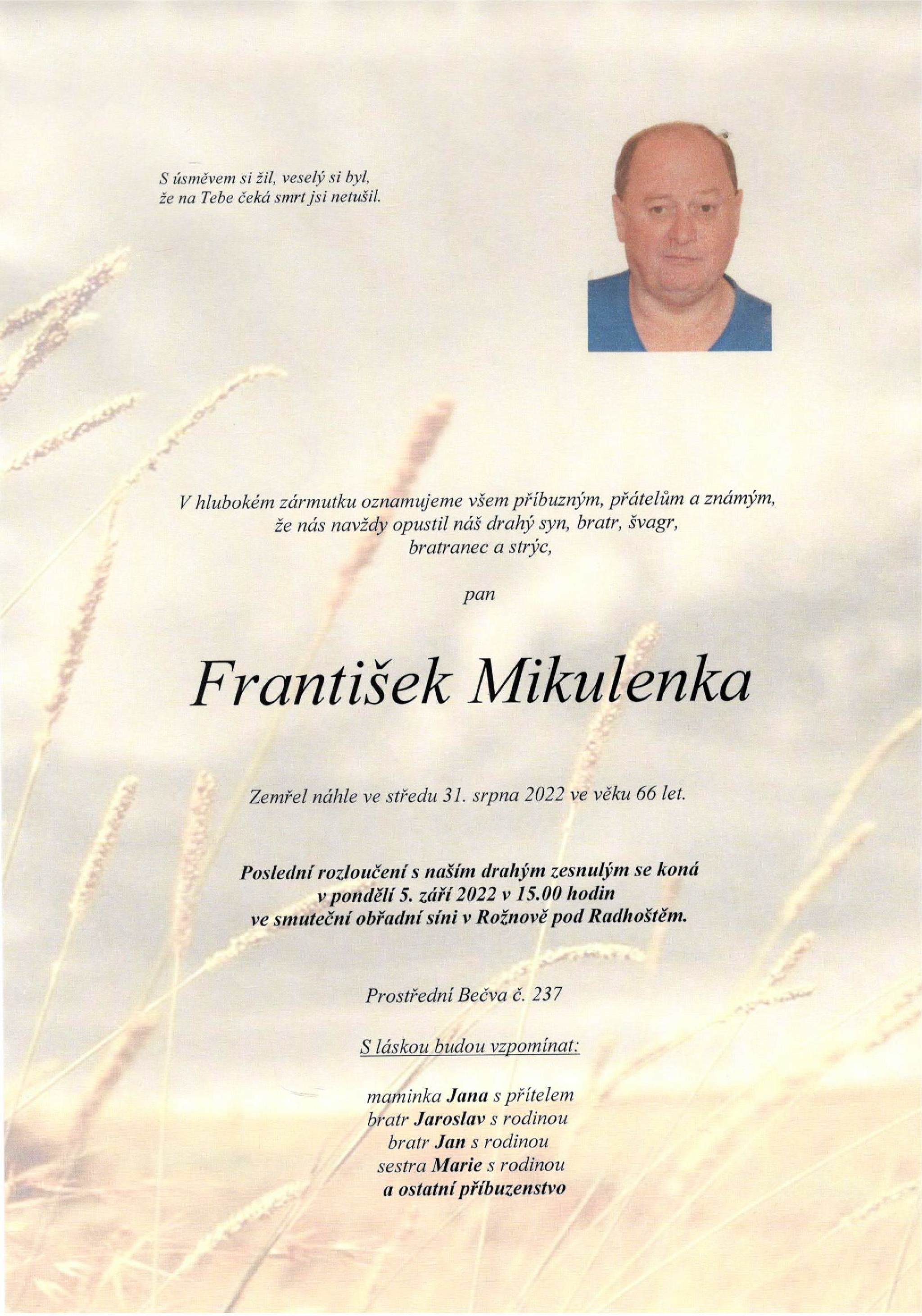 František Mikulenka