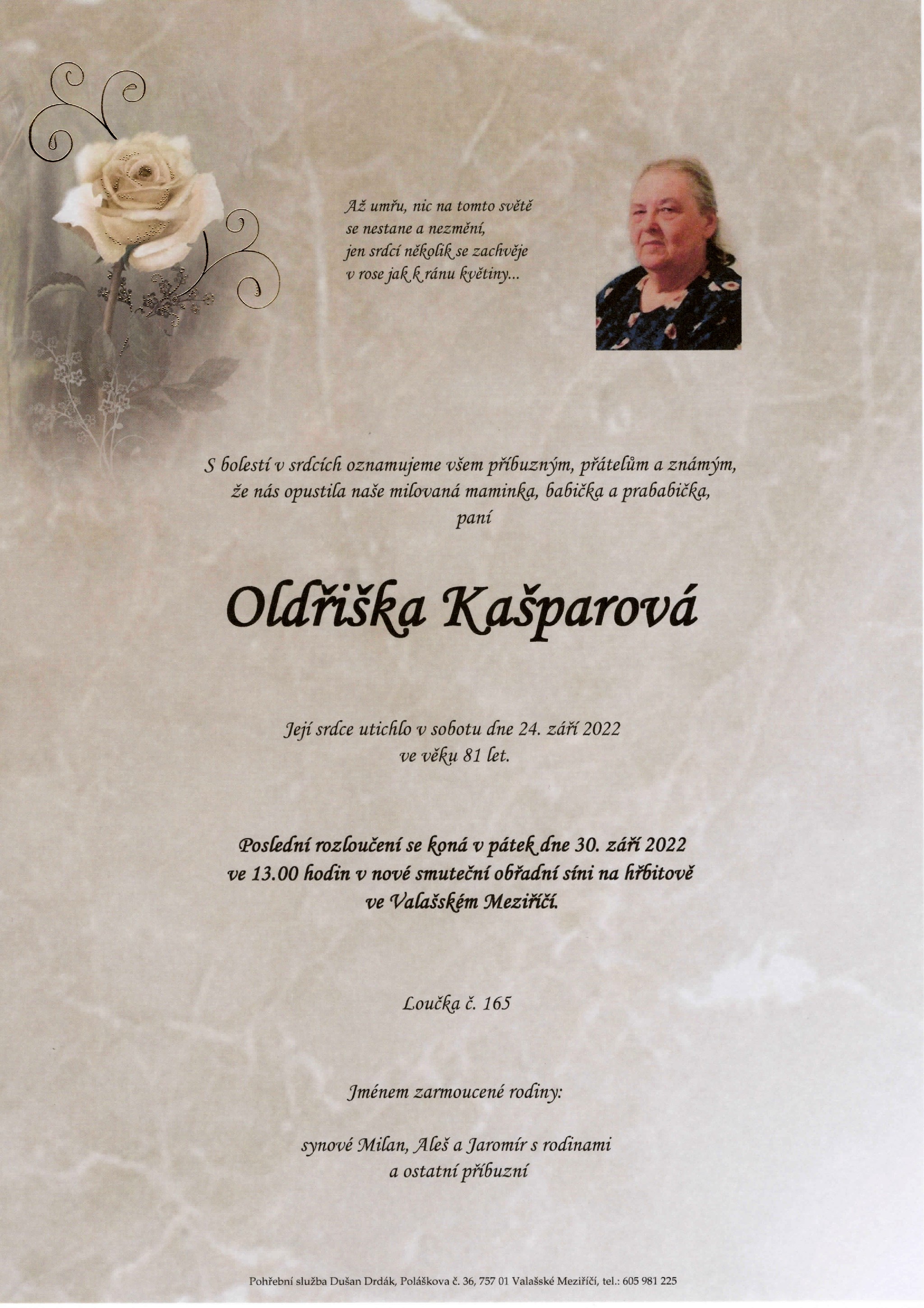 Oldřiška Kašparová