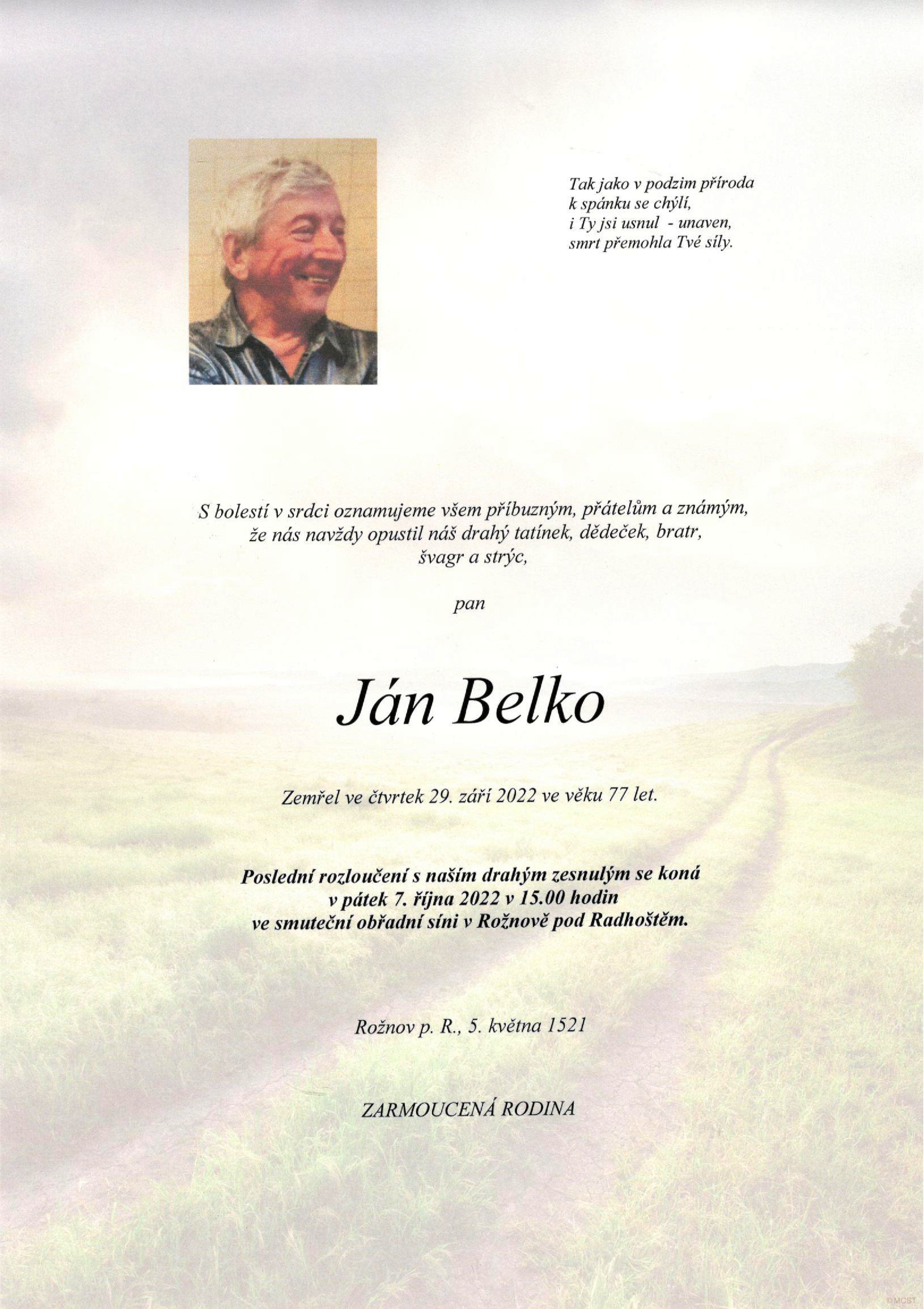 Ján Belko