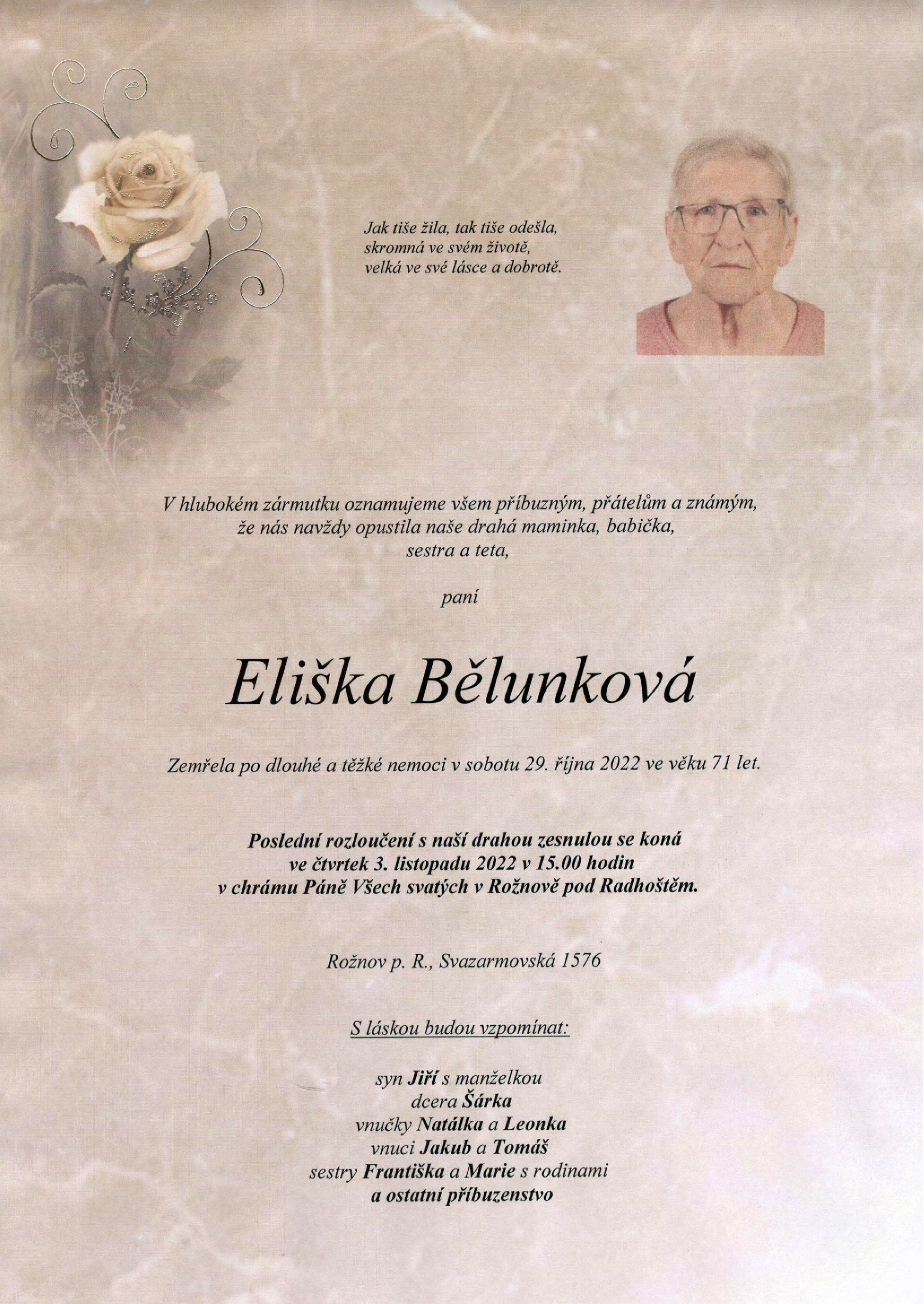 Eliška Bělunková