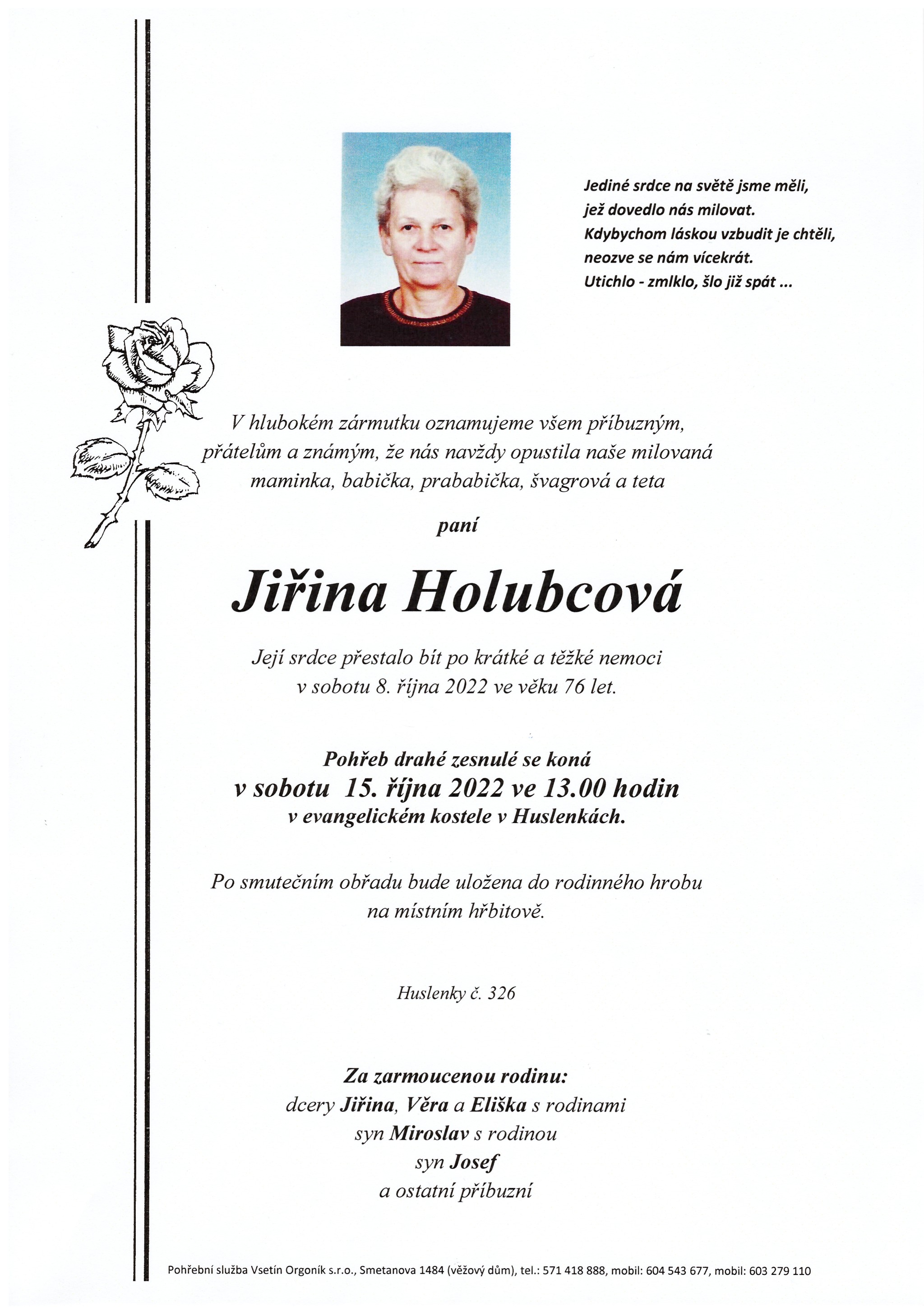 Jiřina Holubcová