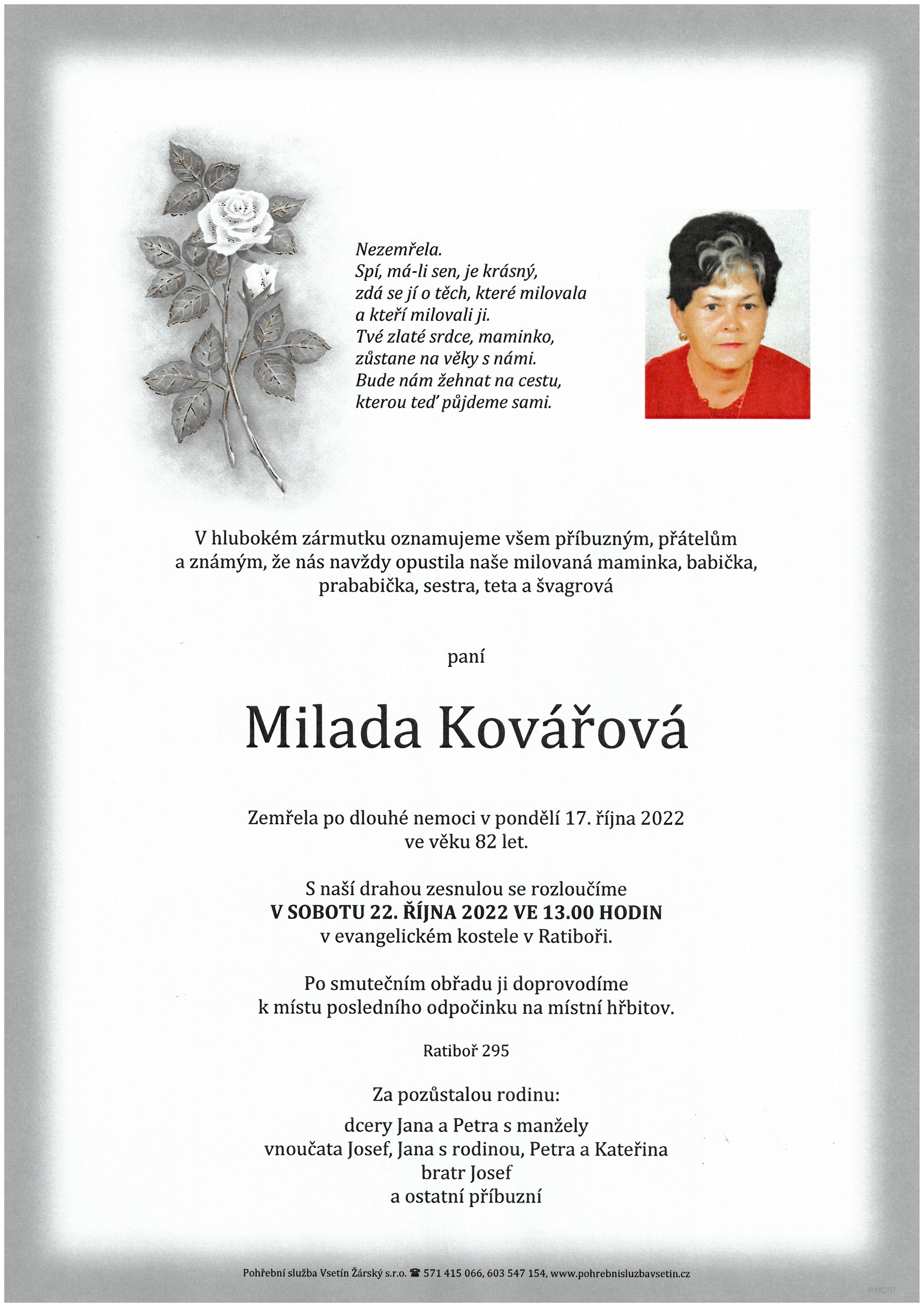 Milada Kovářová