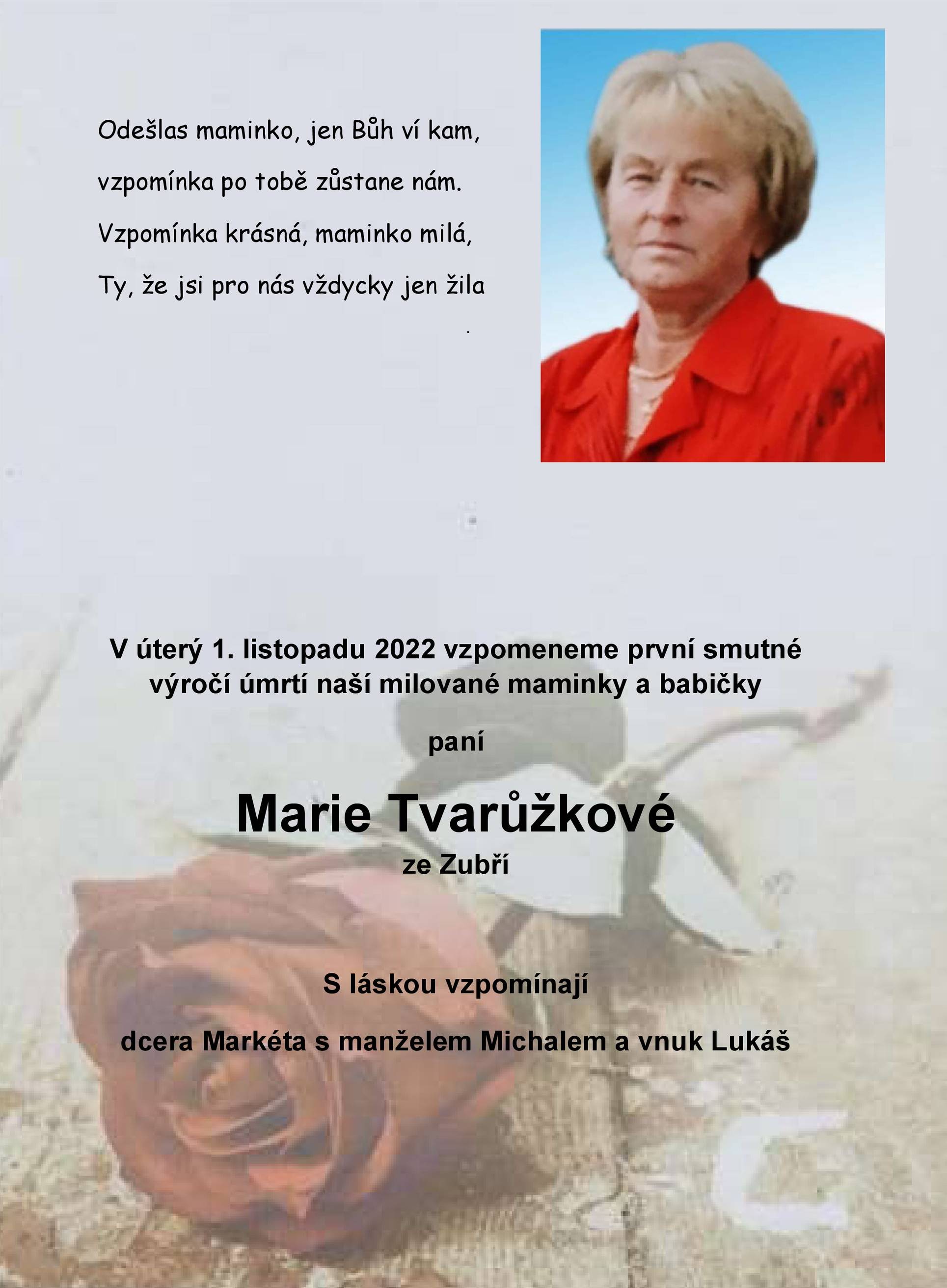 Marie Tvarůžková