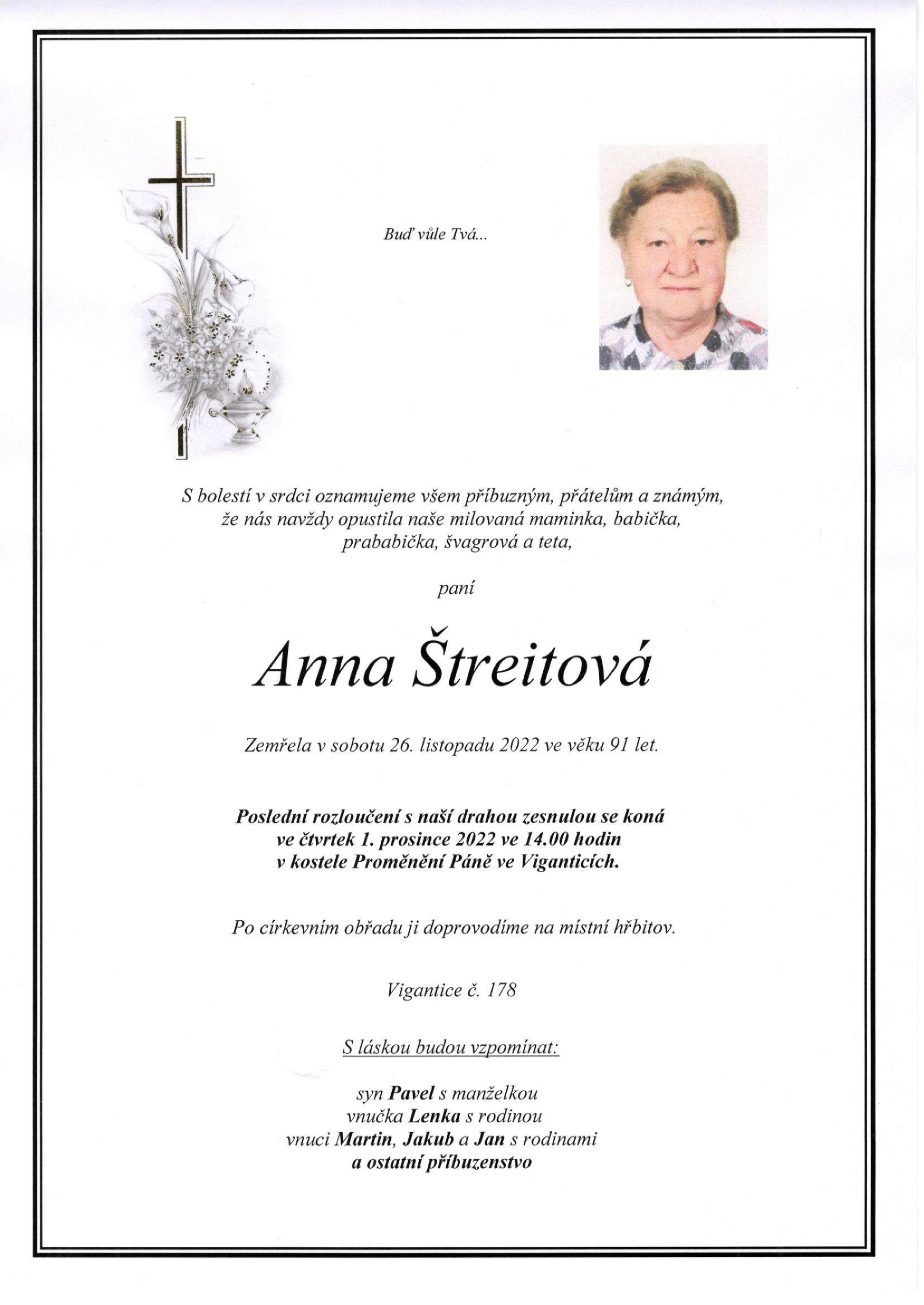 Anna Štreitová