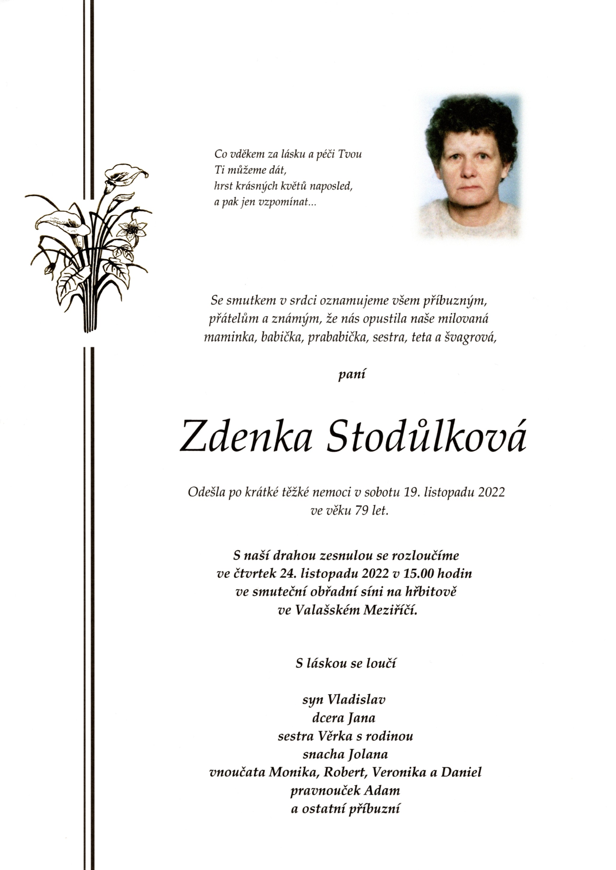 Zdenka Stodůlková