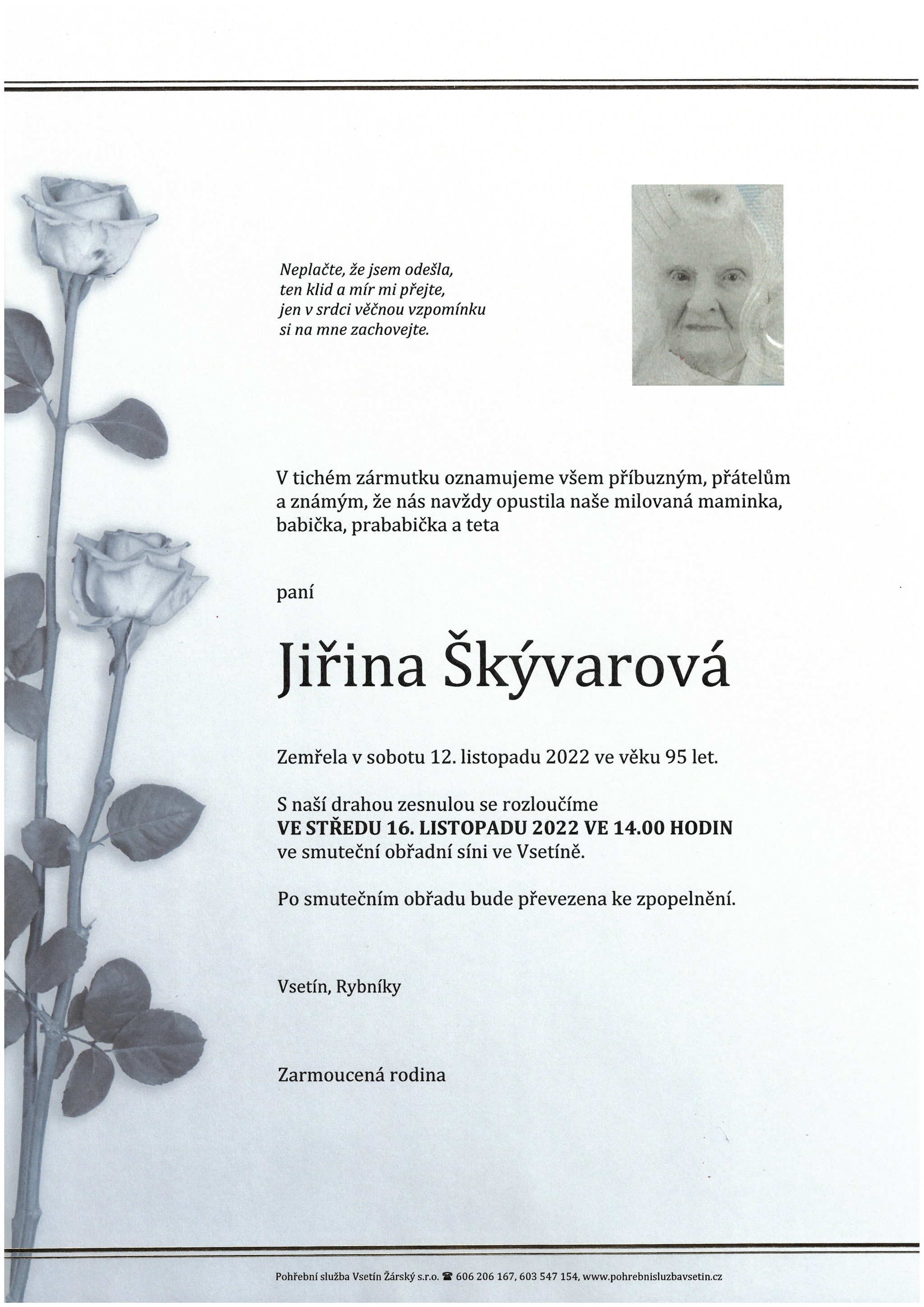 Jiřina Škývarová