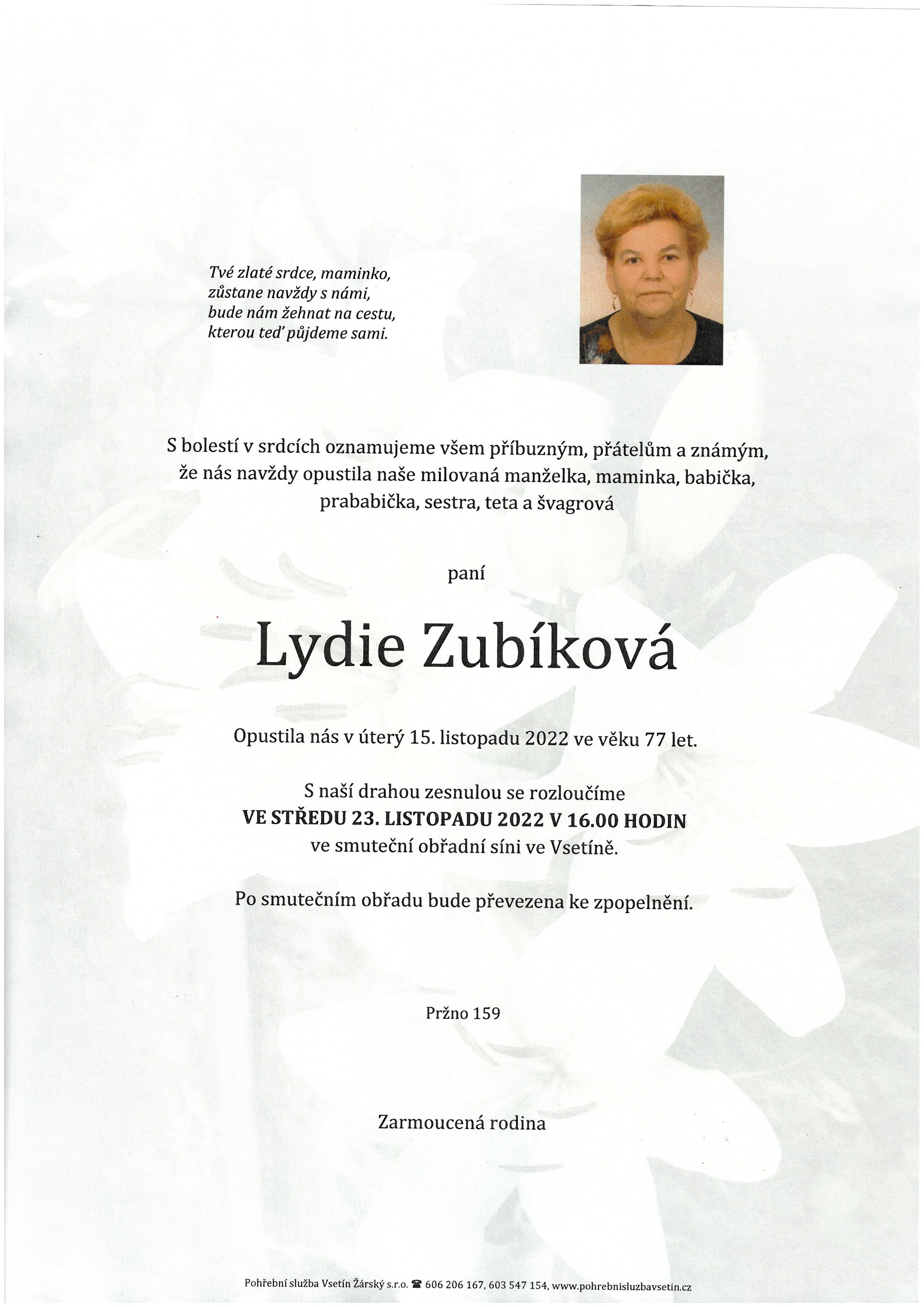 Lydie Zubíková