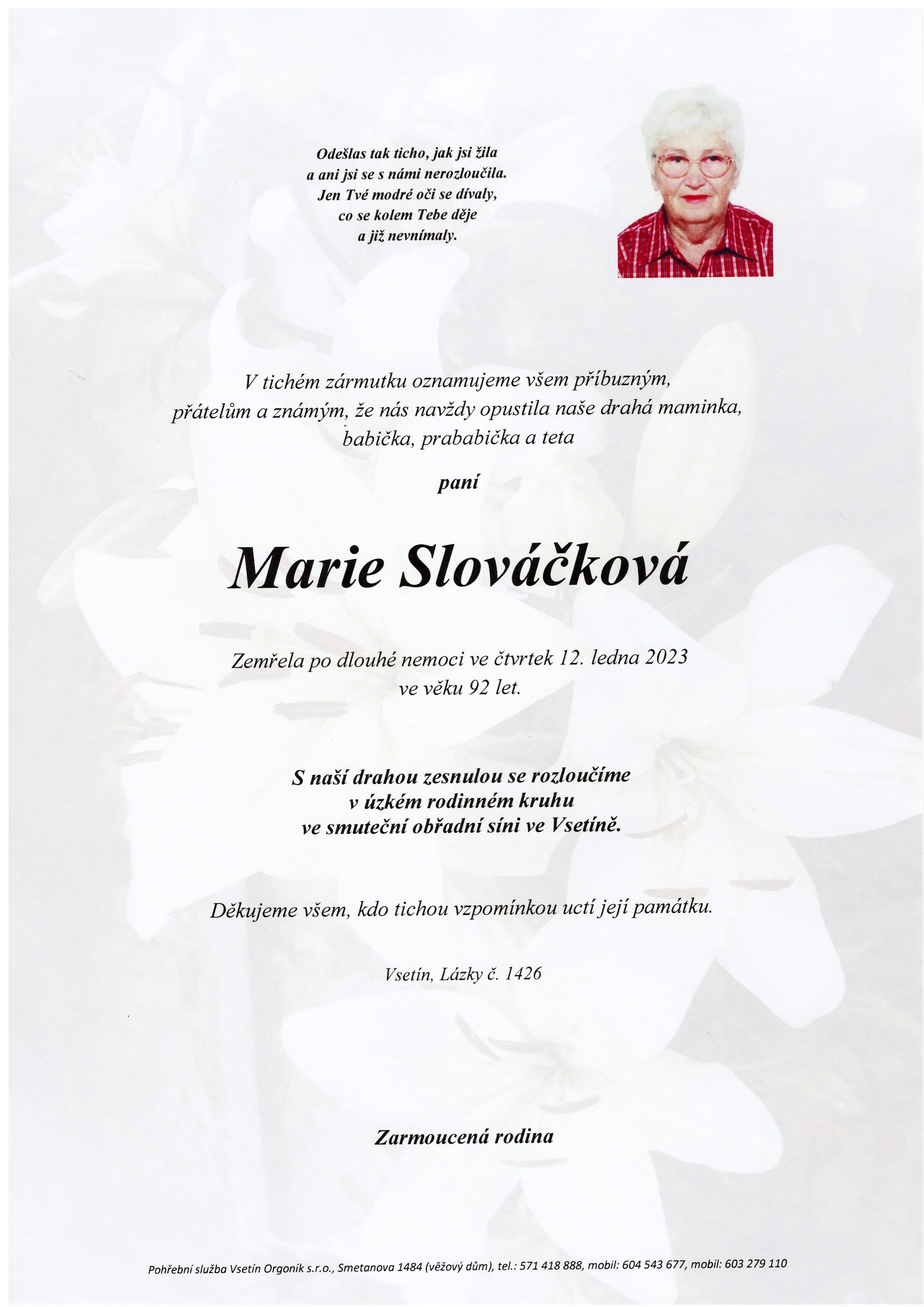 Marie Slováčková