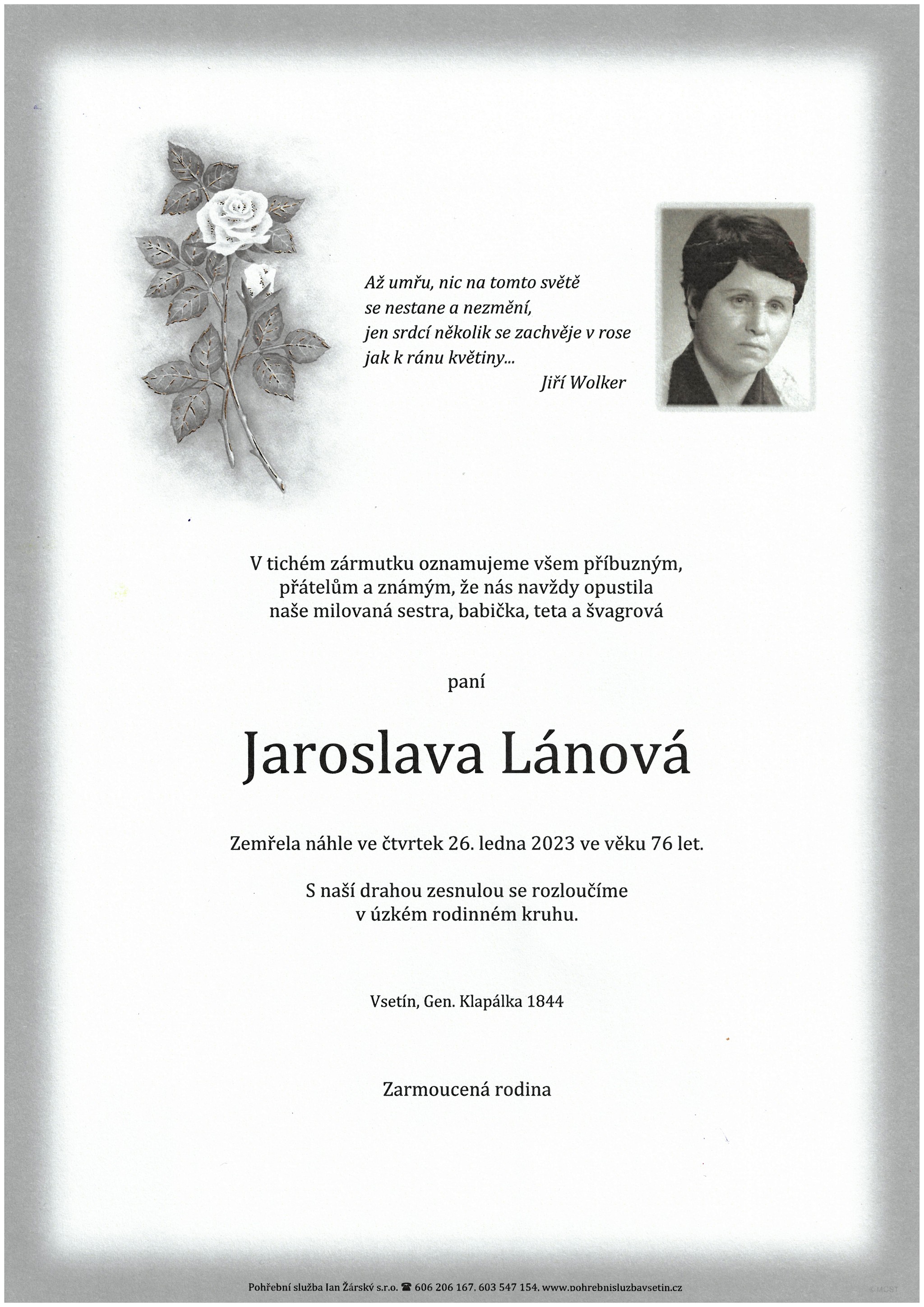 Jaroslava Lánová