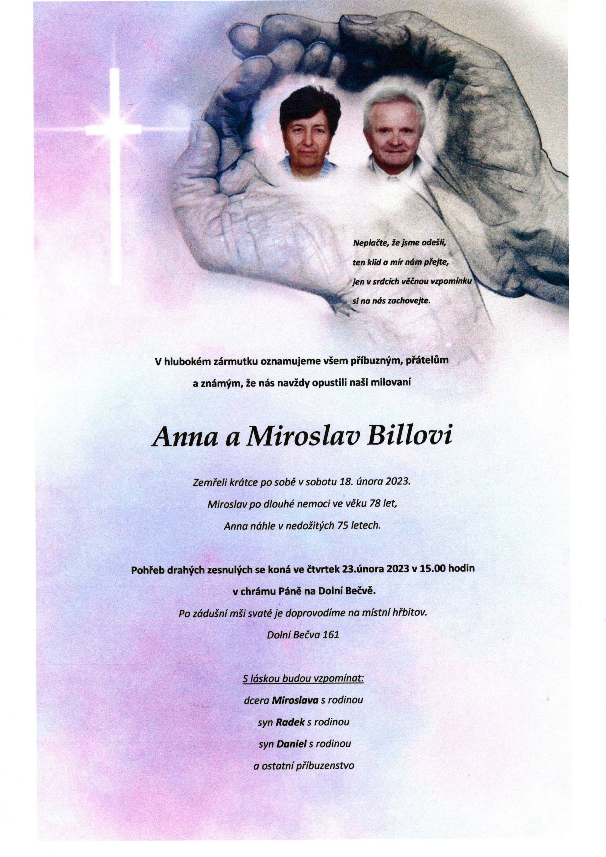 Anna a Miroslav Billovi