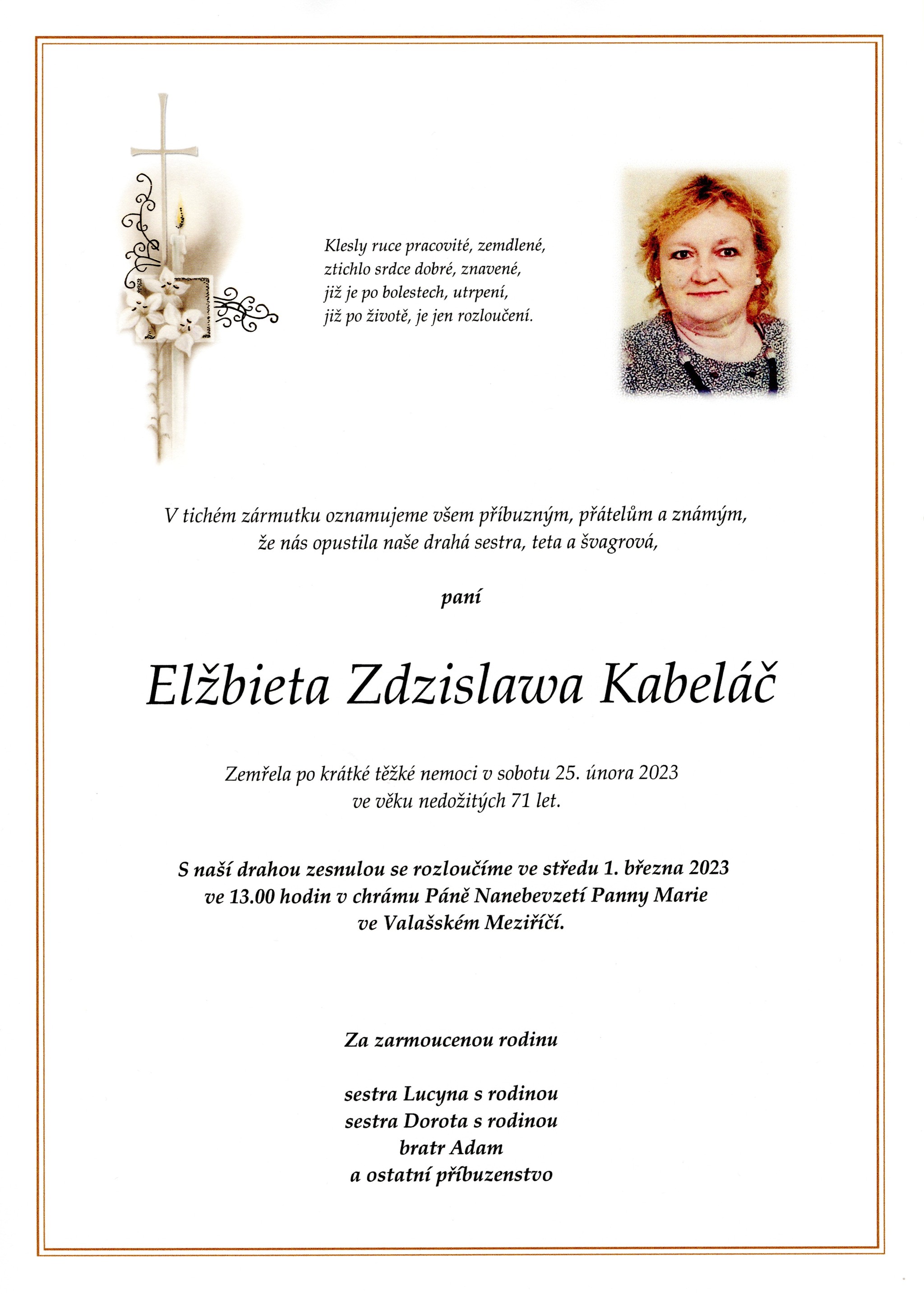 Elžbieta Zdzislawa Kabeláč