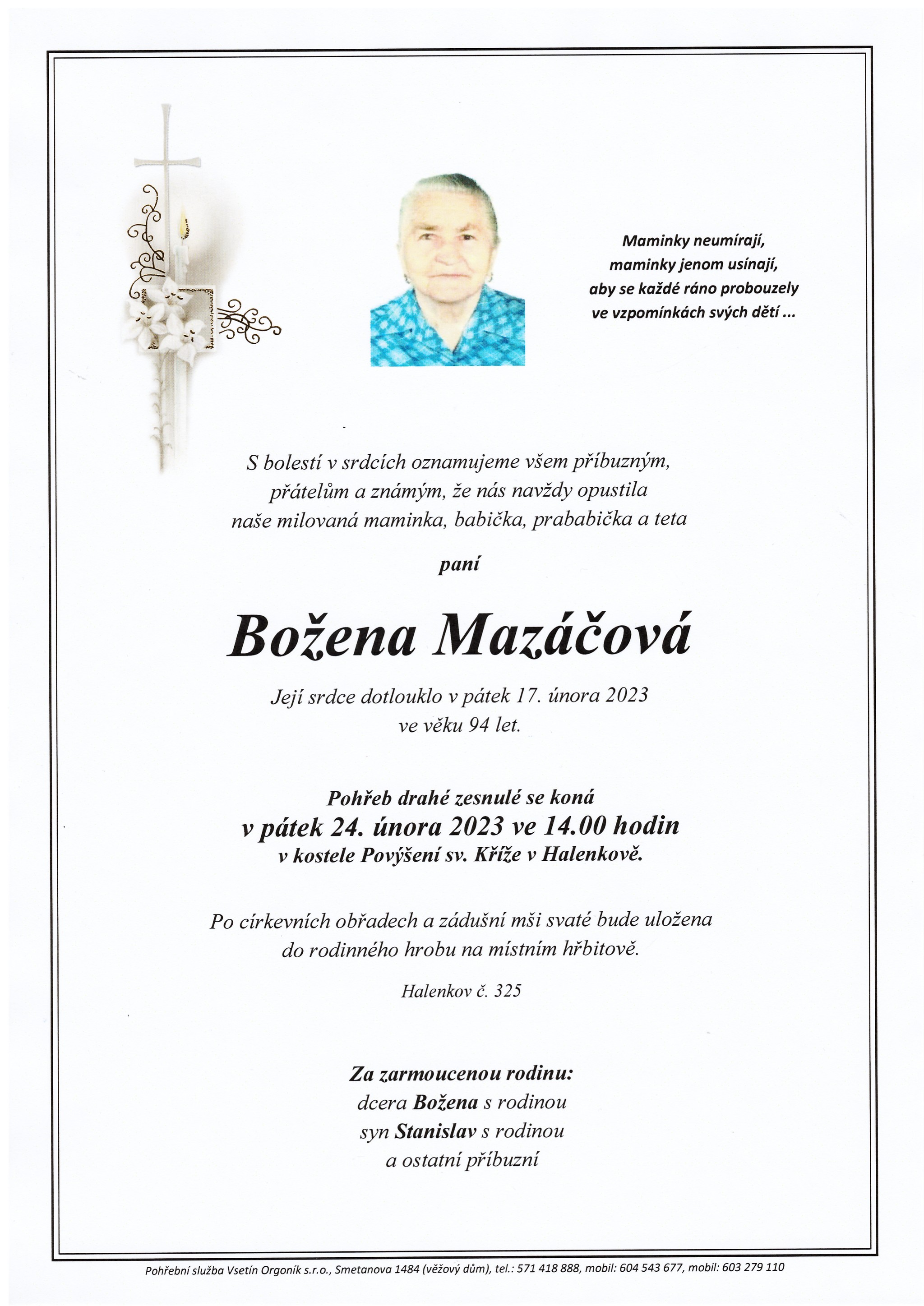 Božena Mazáčová