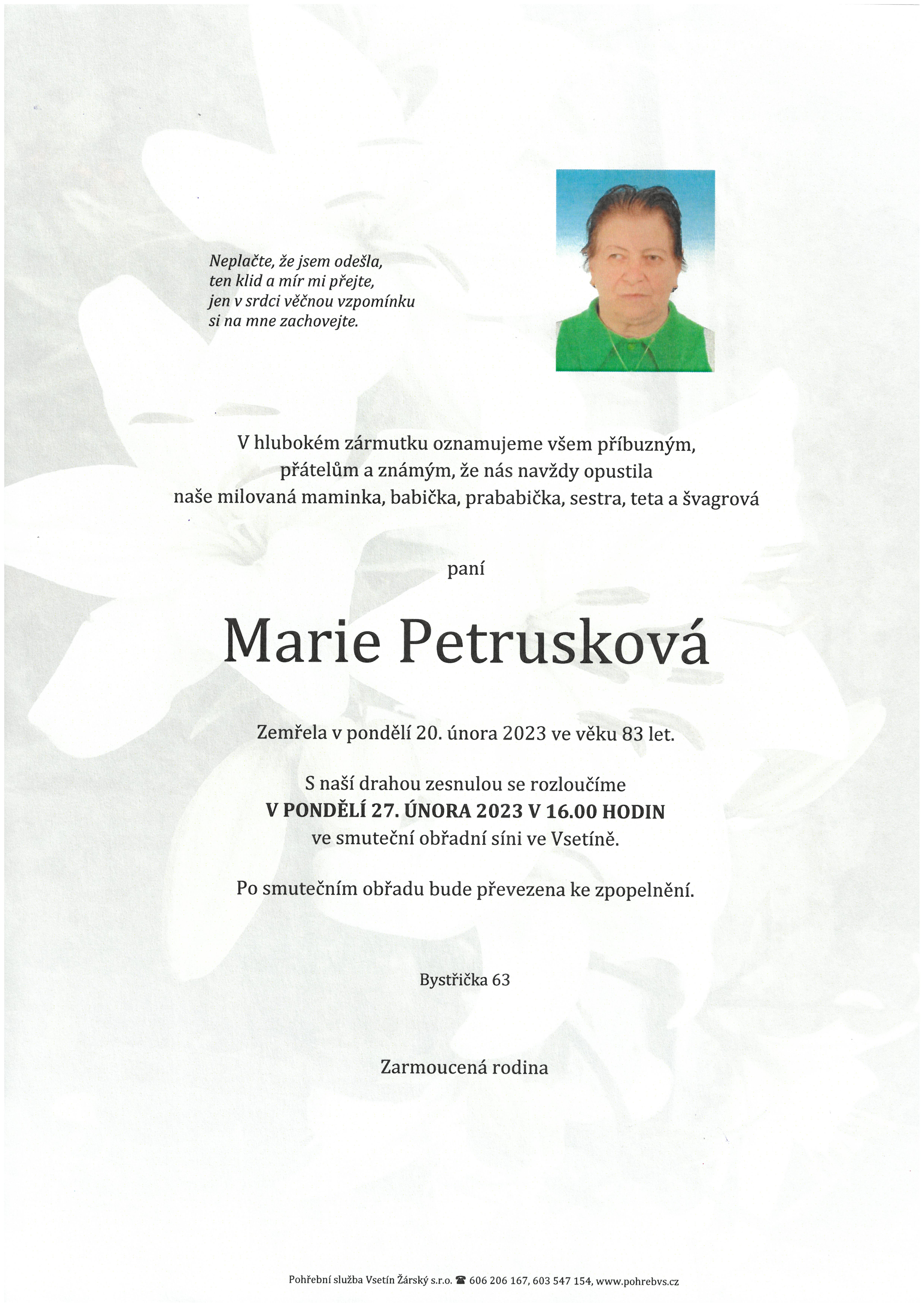 Marie Petrusková