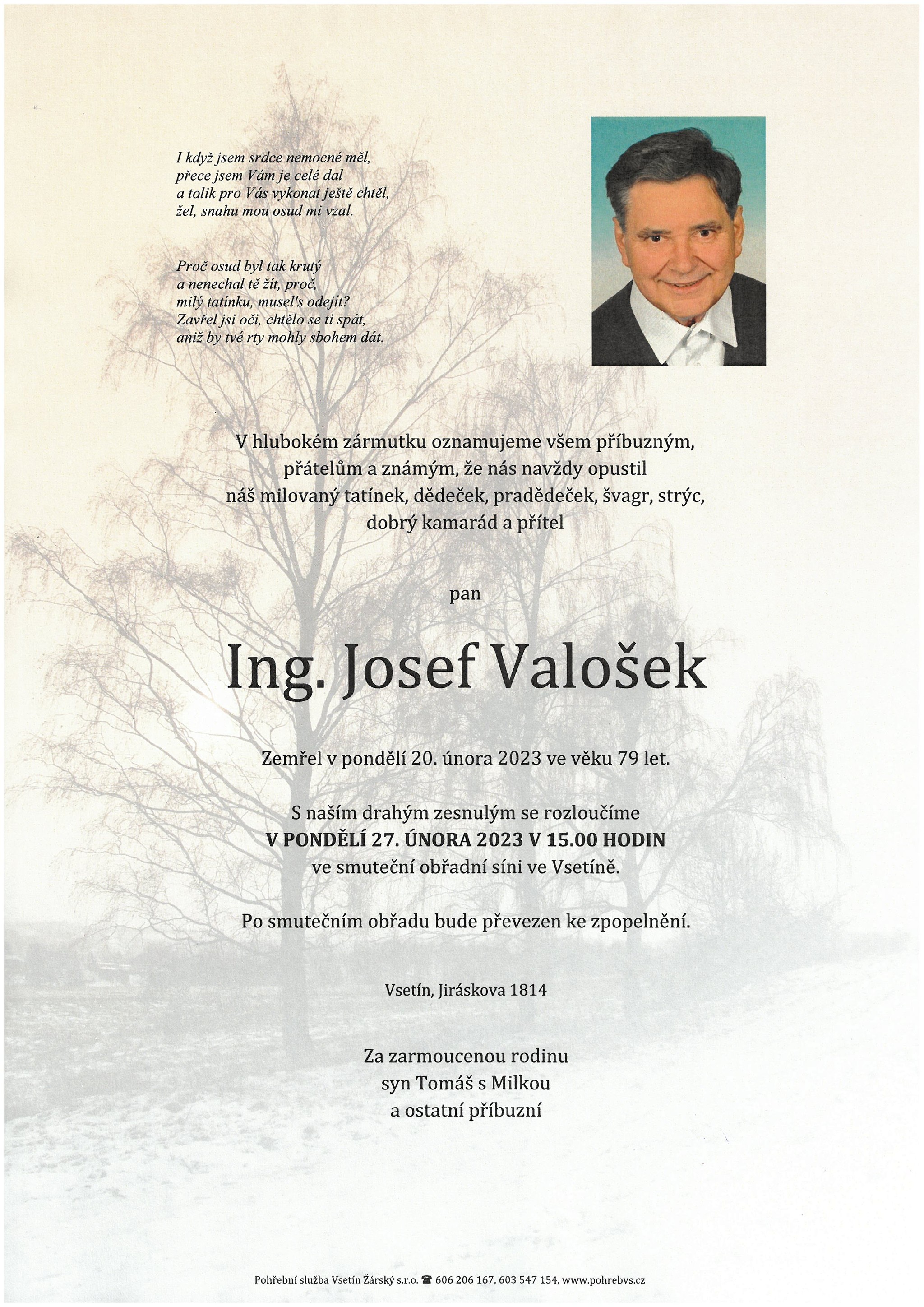 Ing. Josef Valošek