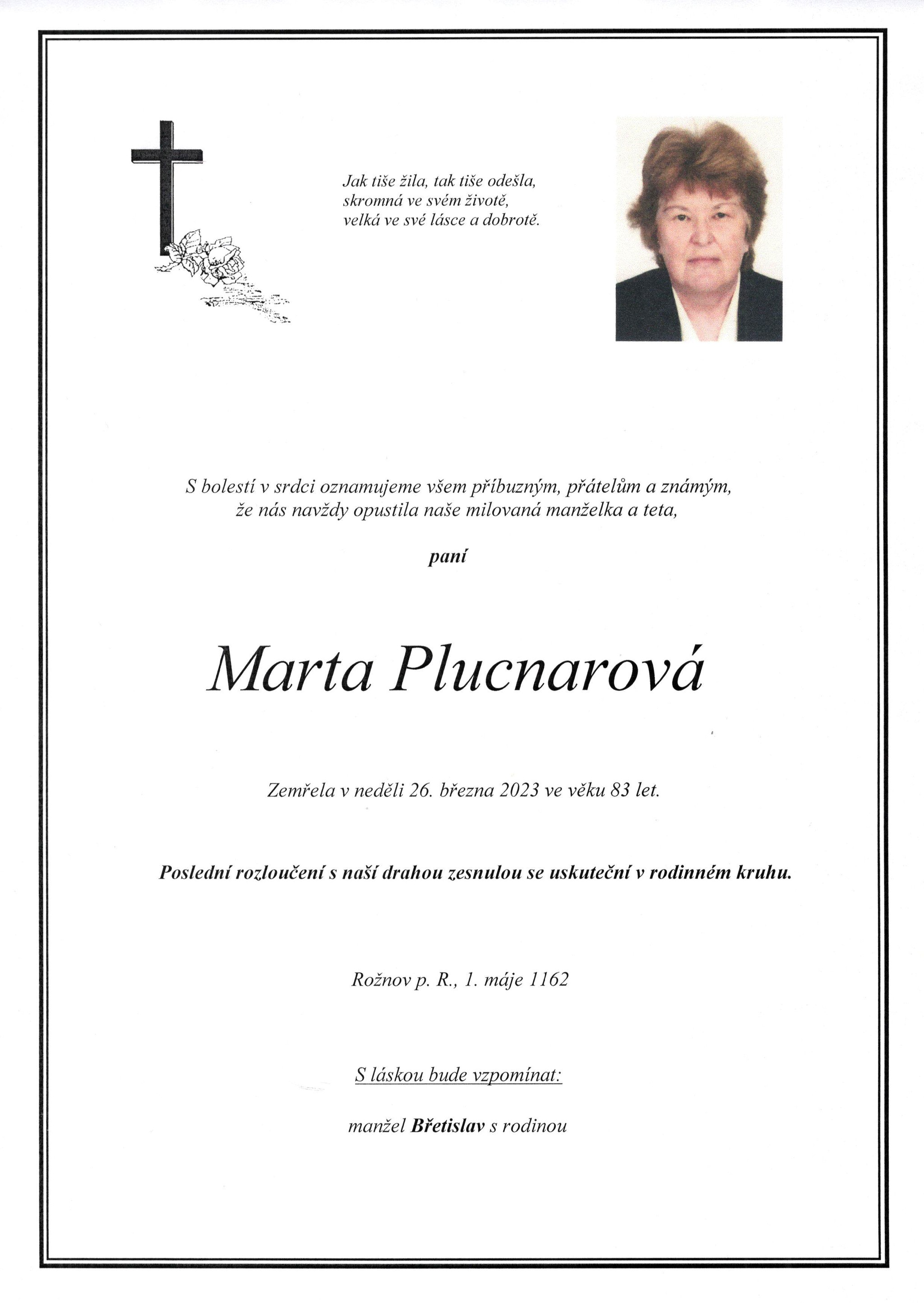 Marta Plucnarová