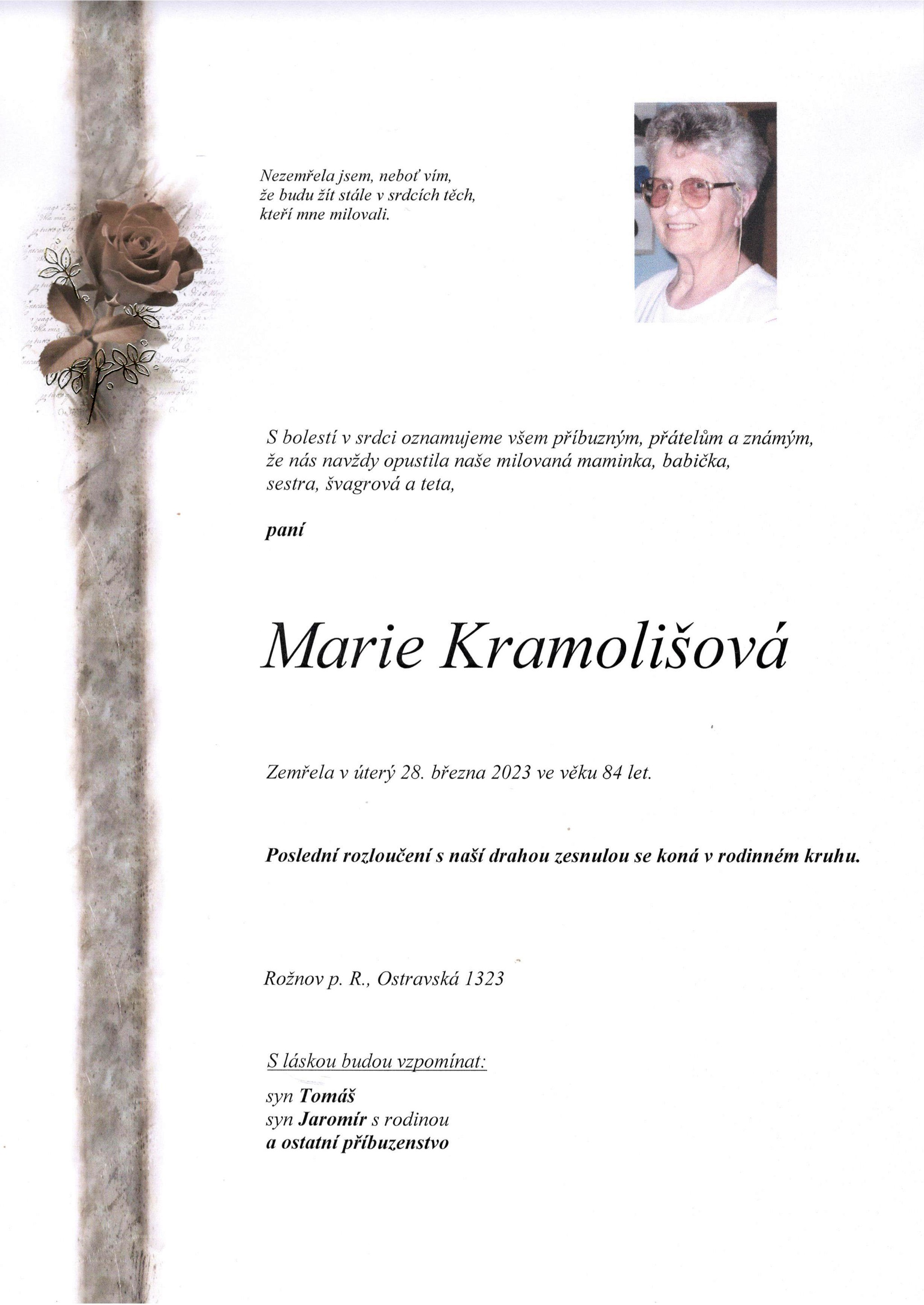 Marie Kramolišová