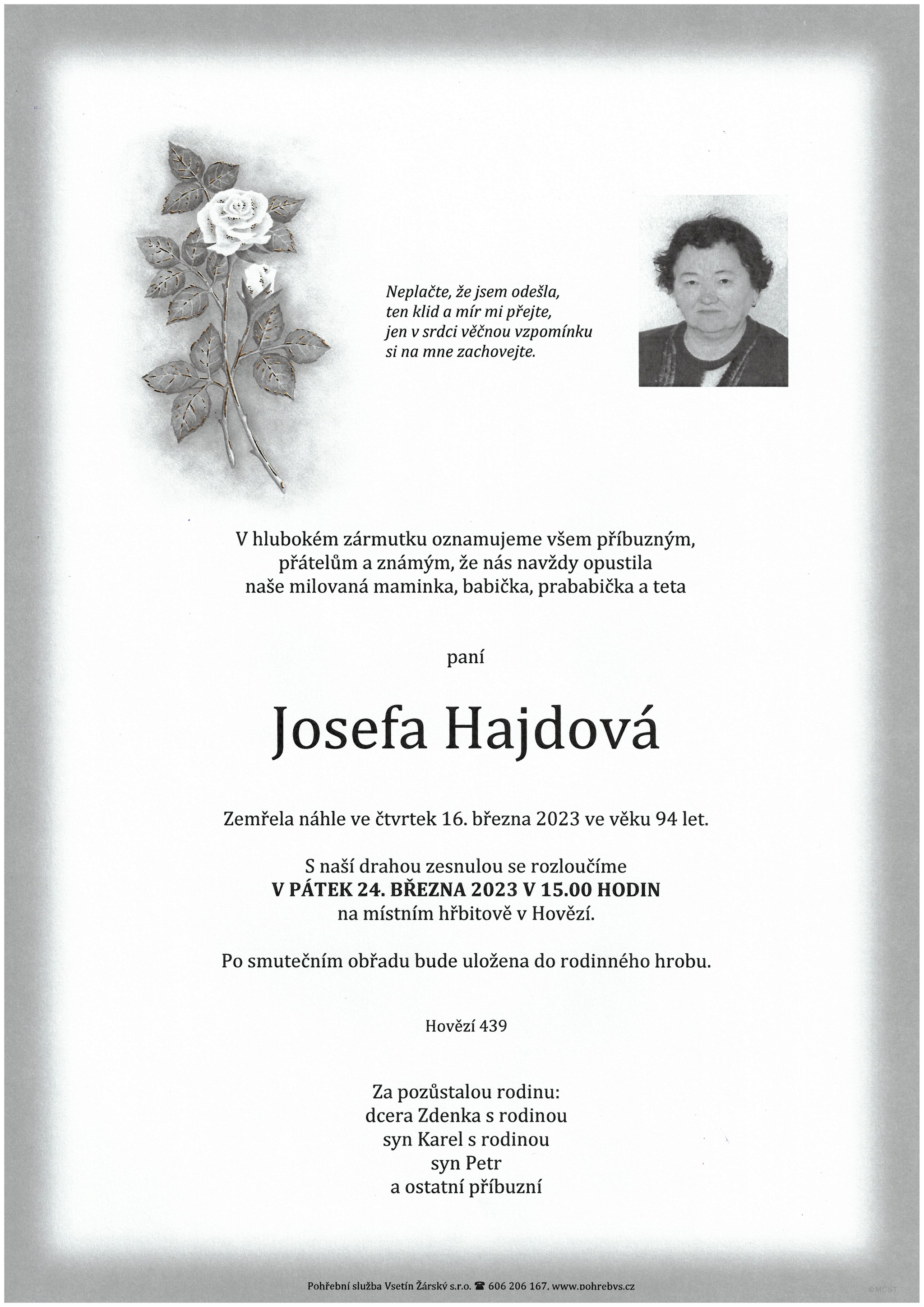 Josefa Hajdová