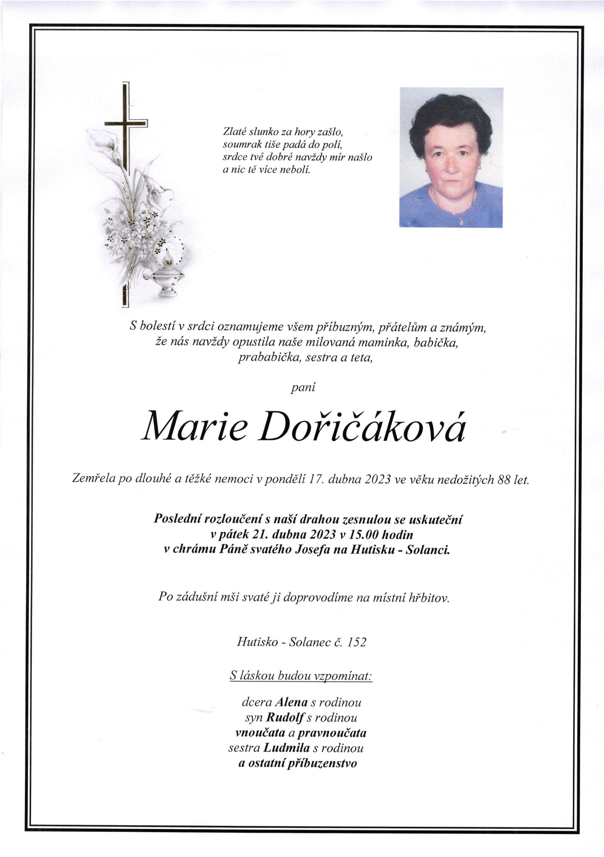 Marie Dořičáková