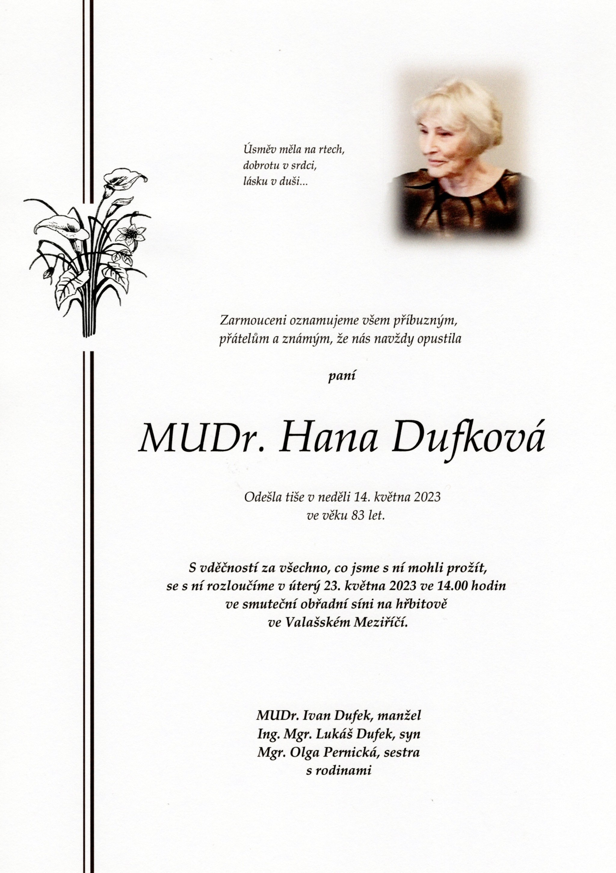 MUDr. Hana Dufková