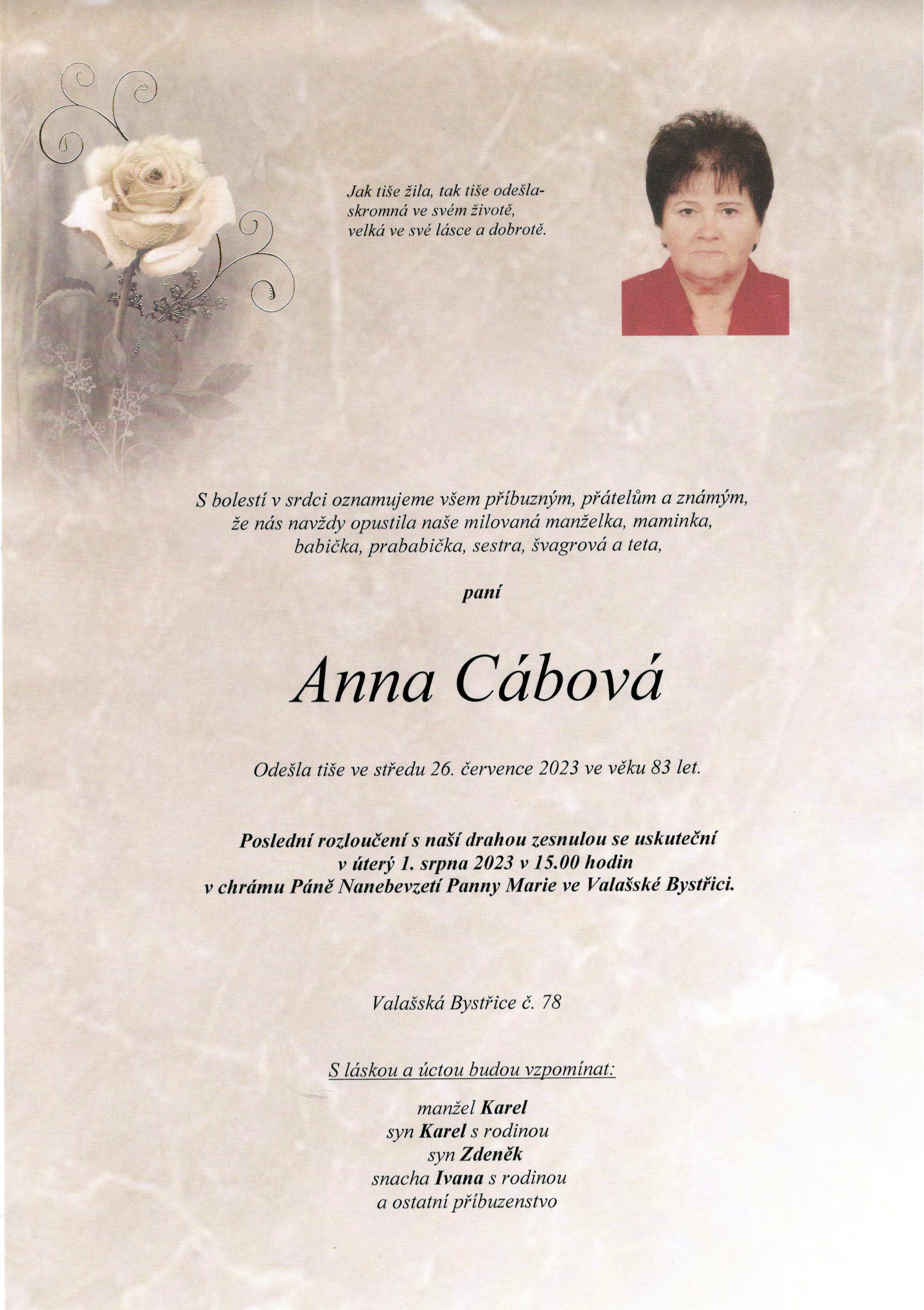 Anna Cábová