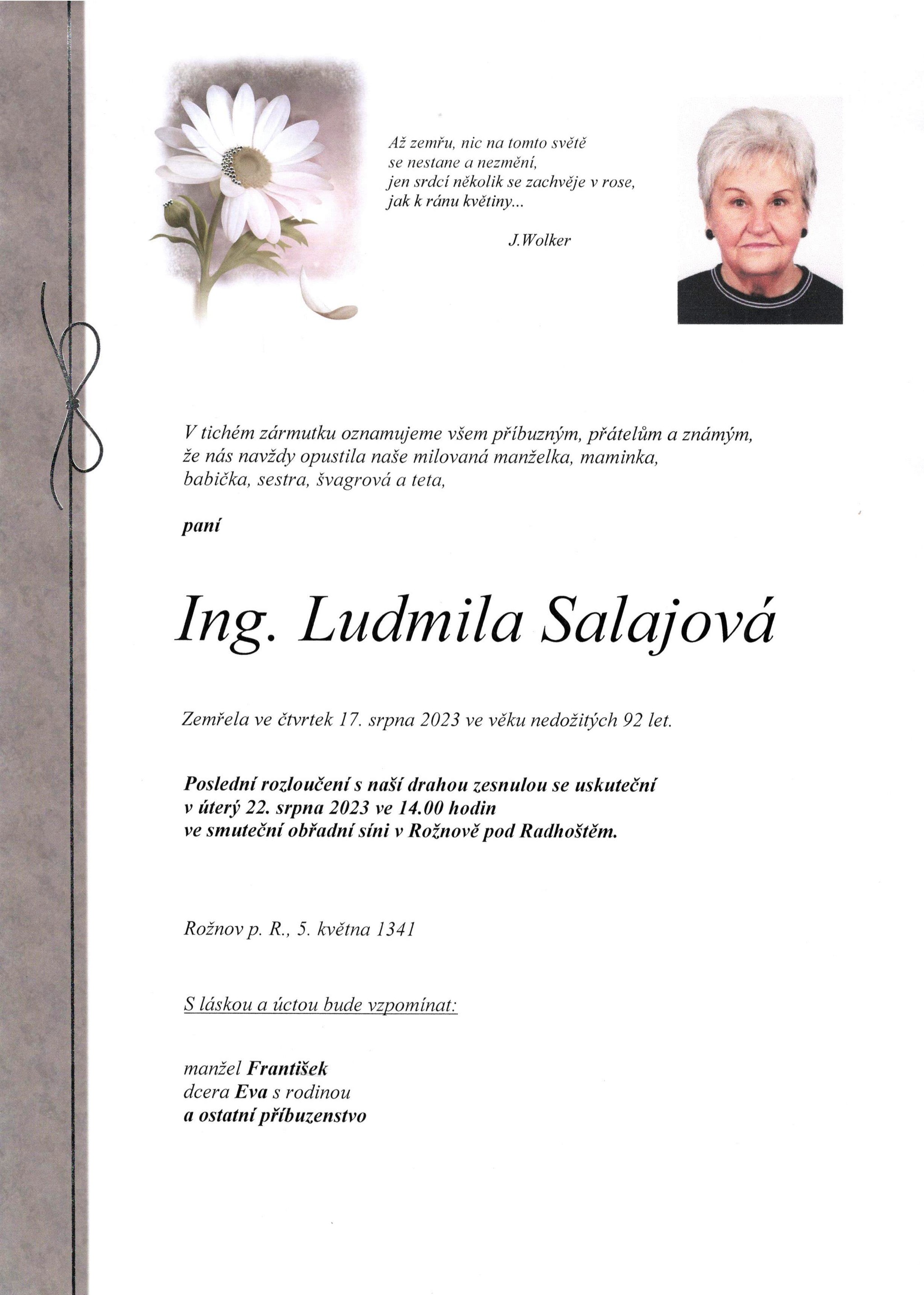 Ing. Ludmila Salajová