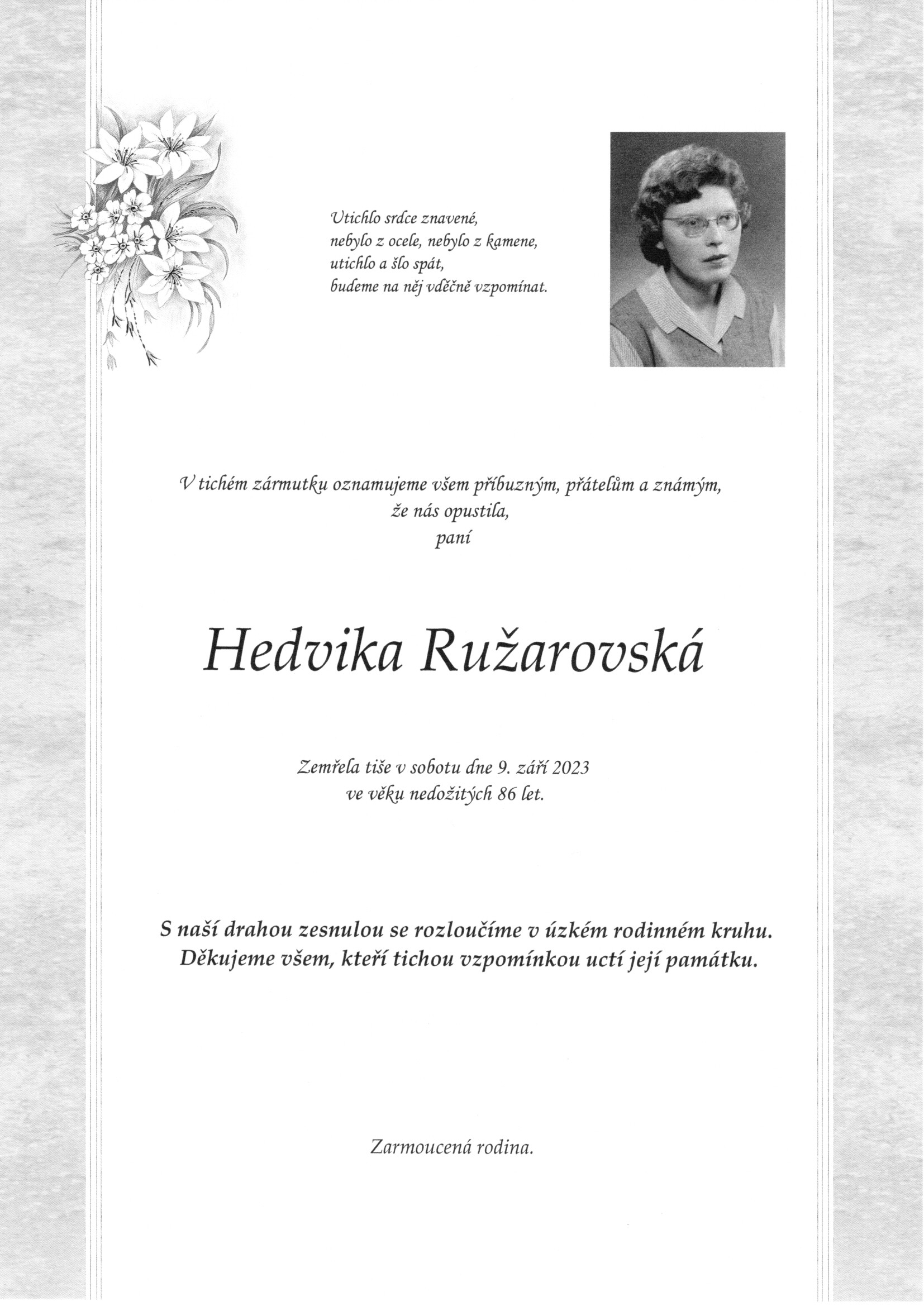 Hedvika Ružarovská