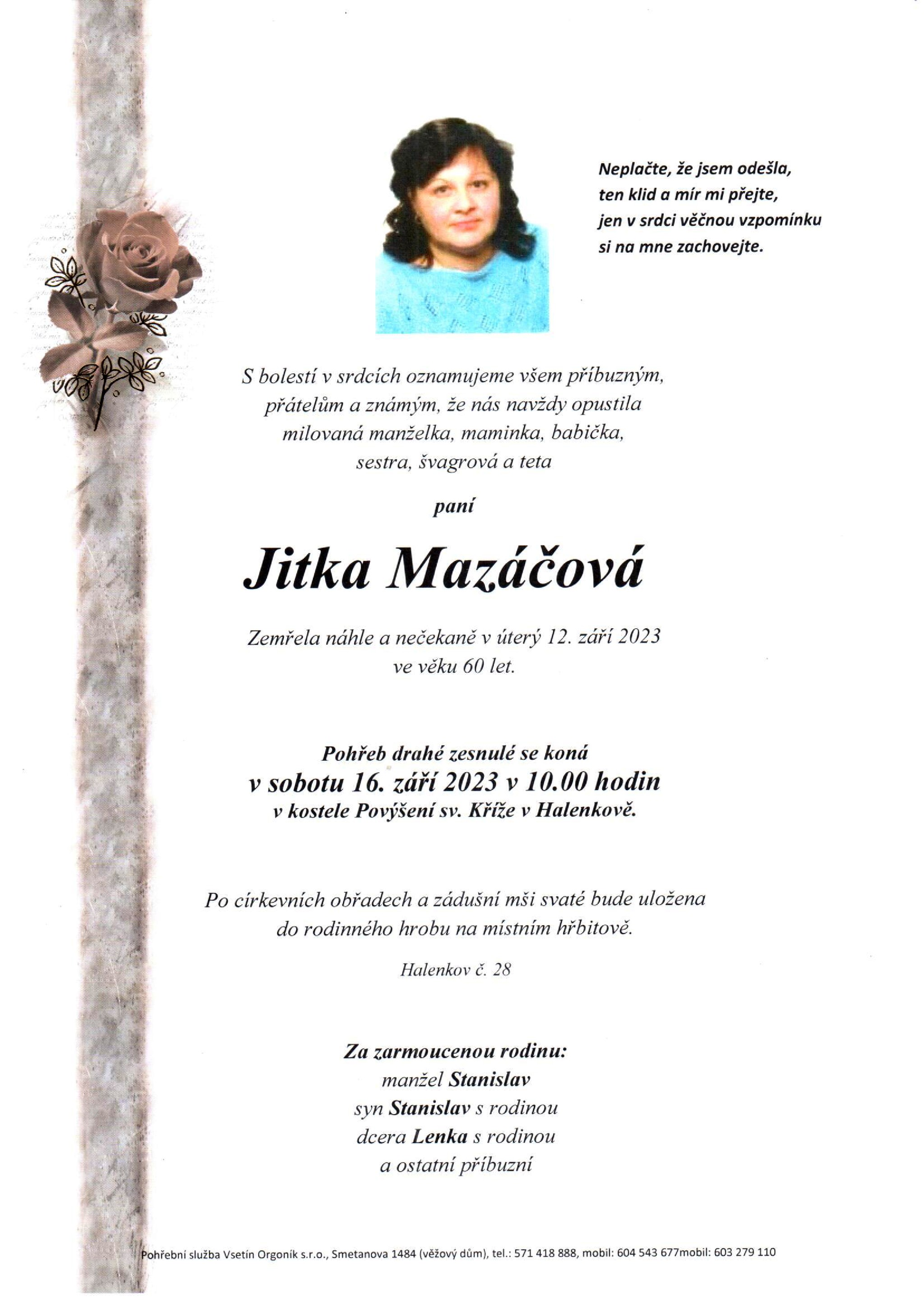 Jitka Mazáčová