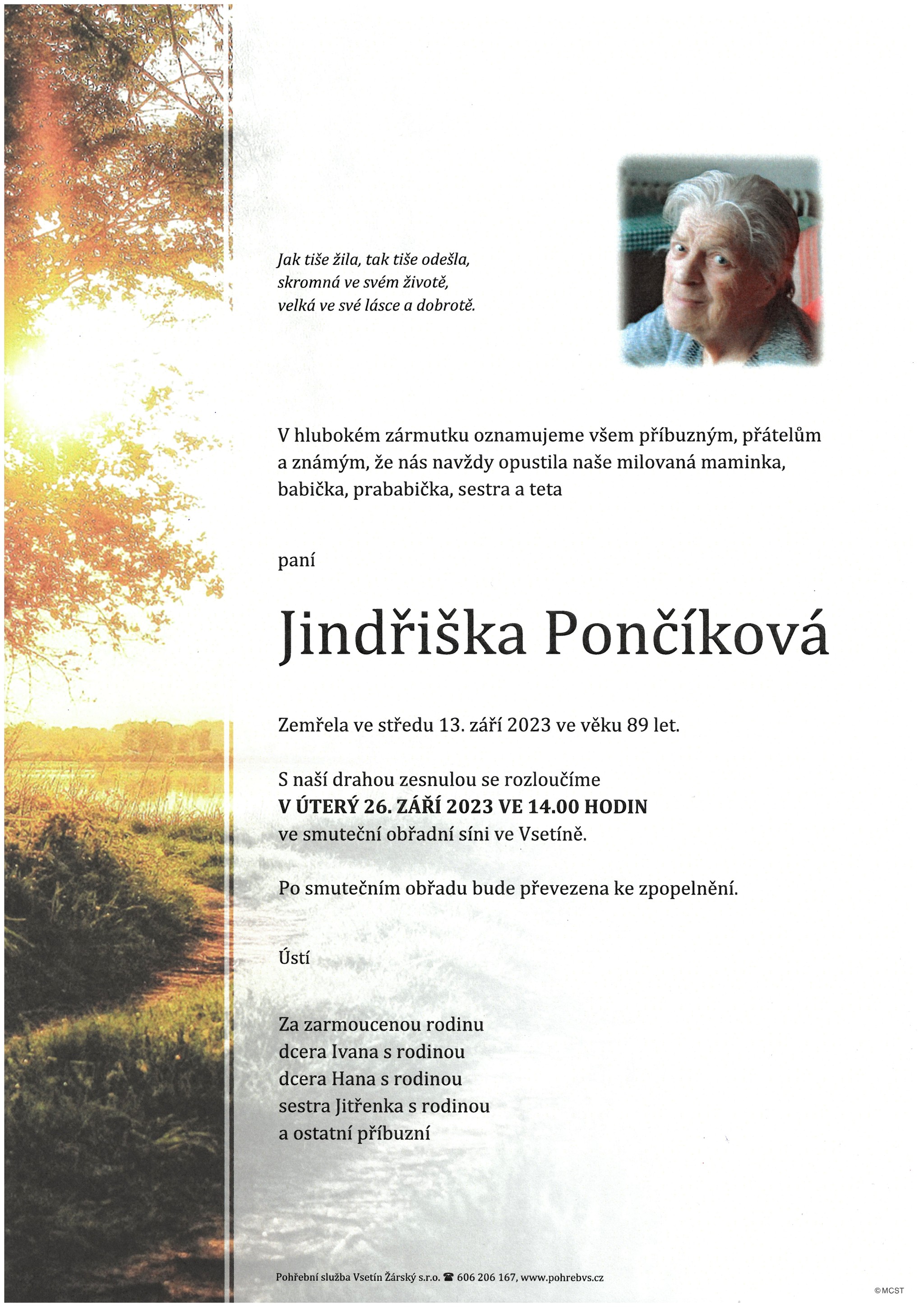 Jindřiška Pončíková