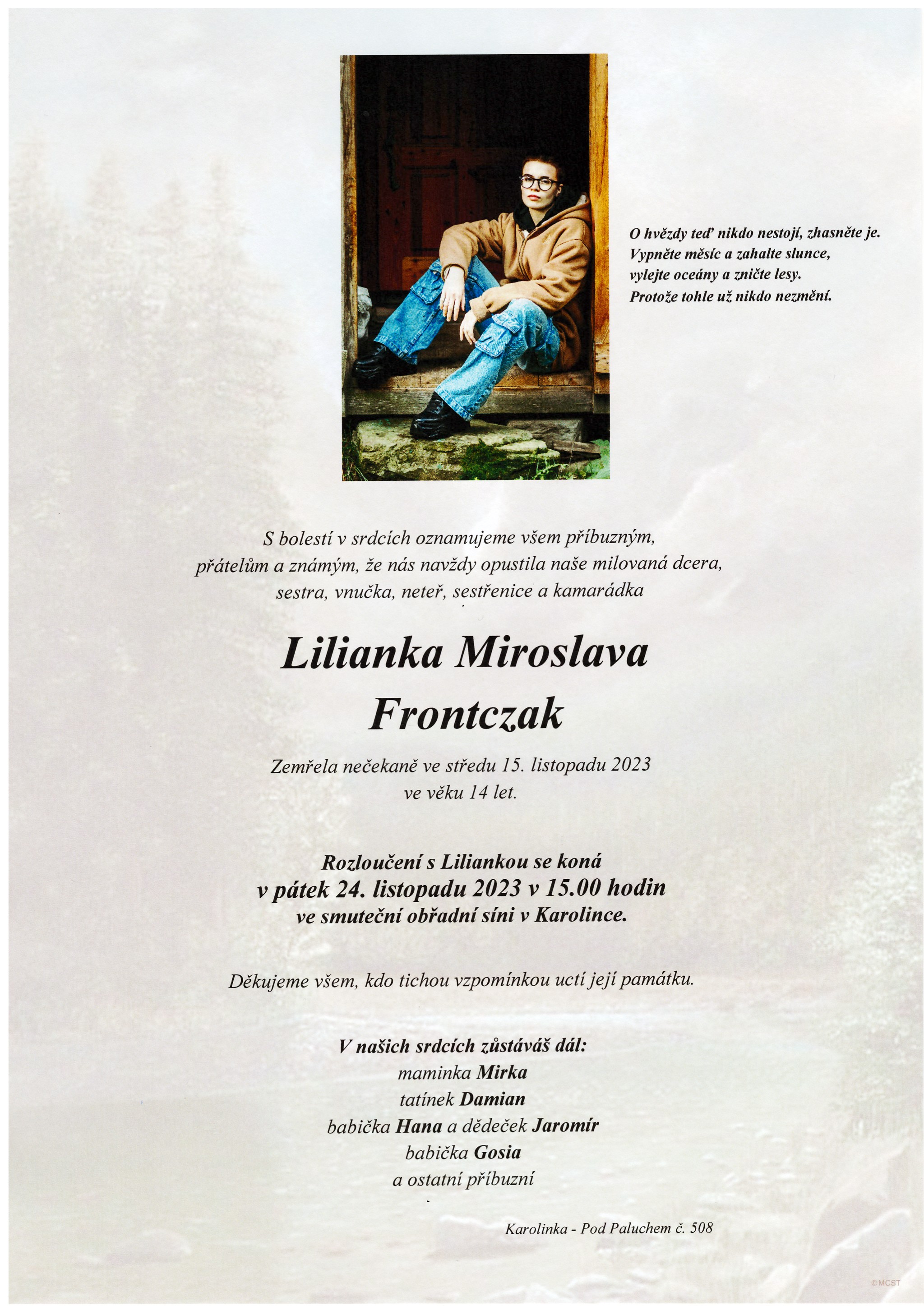 Lilianka Miroslava Frontczak