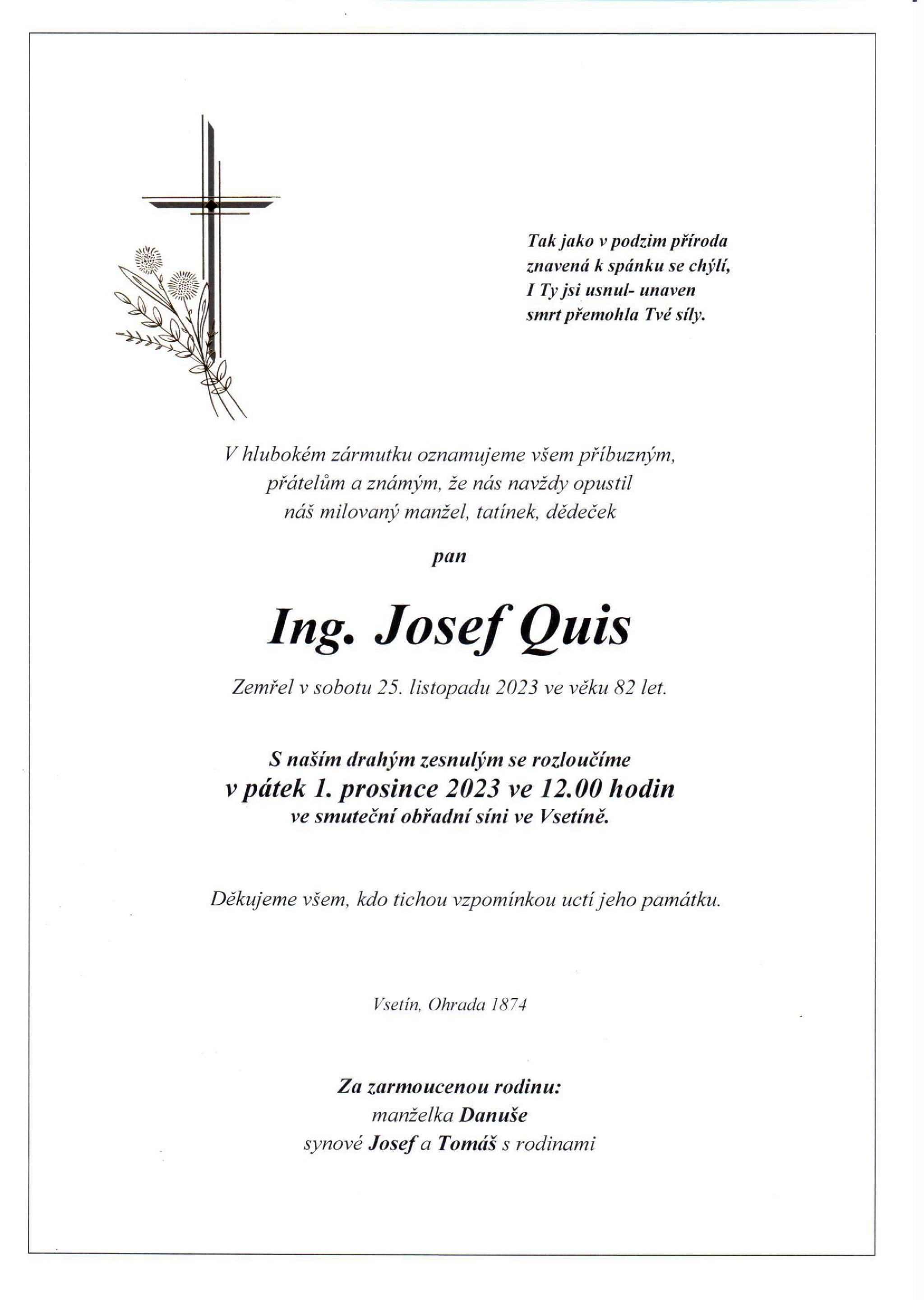 Ing. Josef Quis
