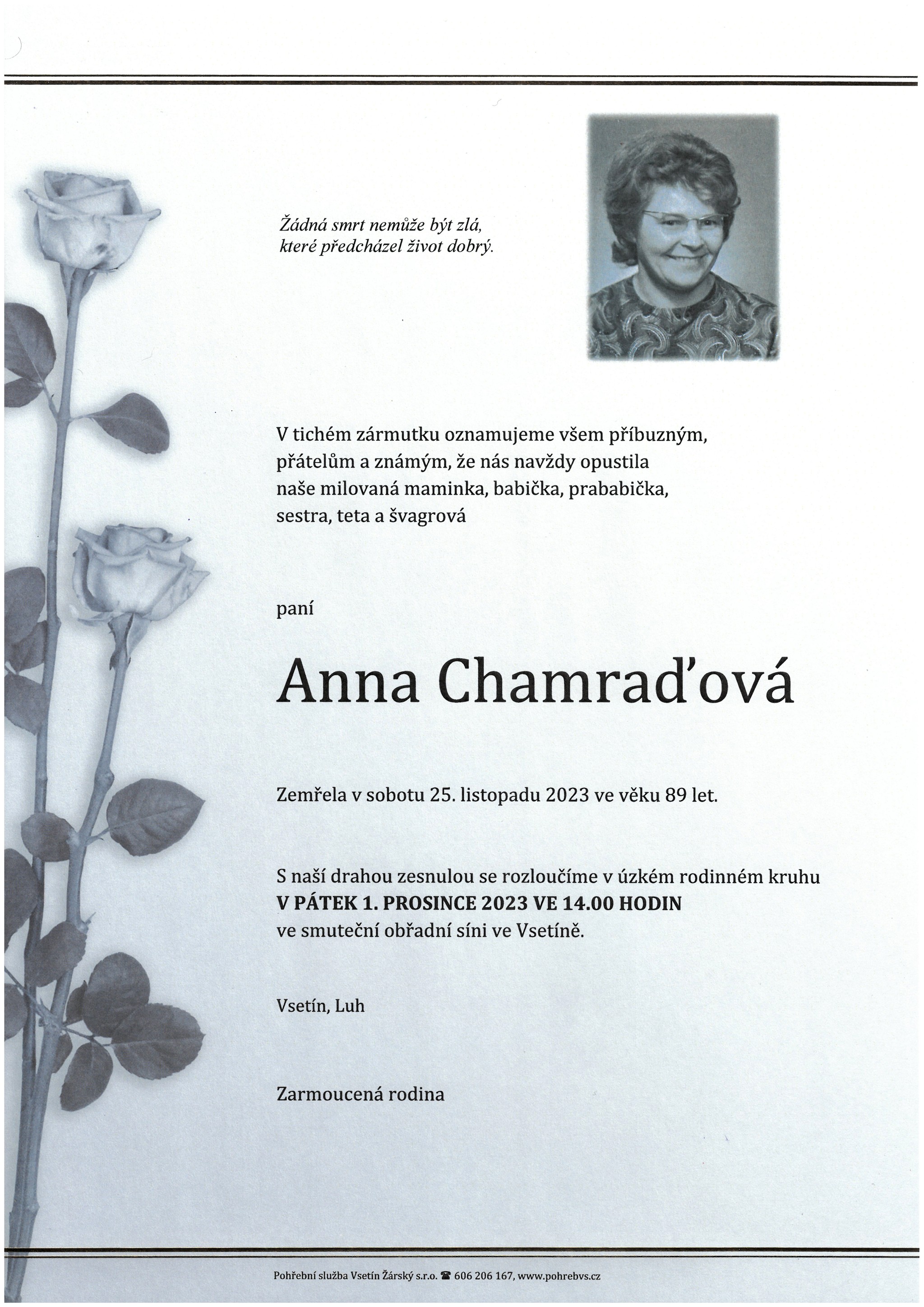 Anna Chamraďová