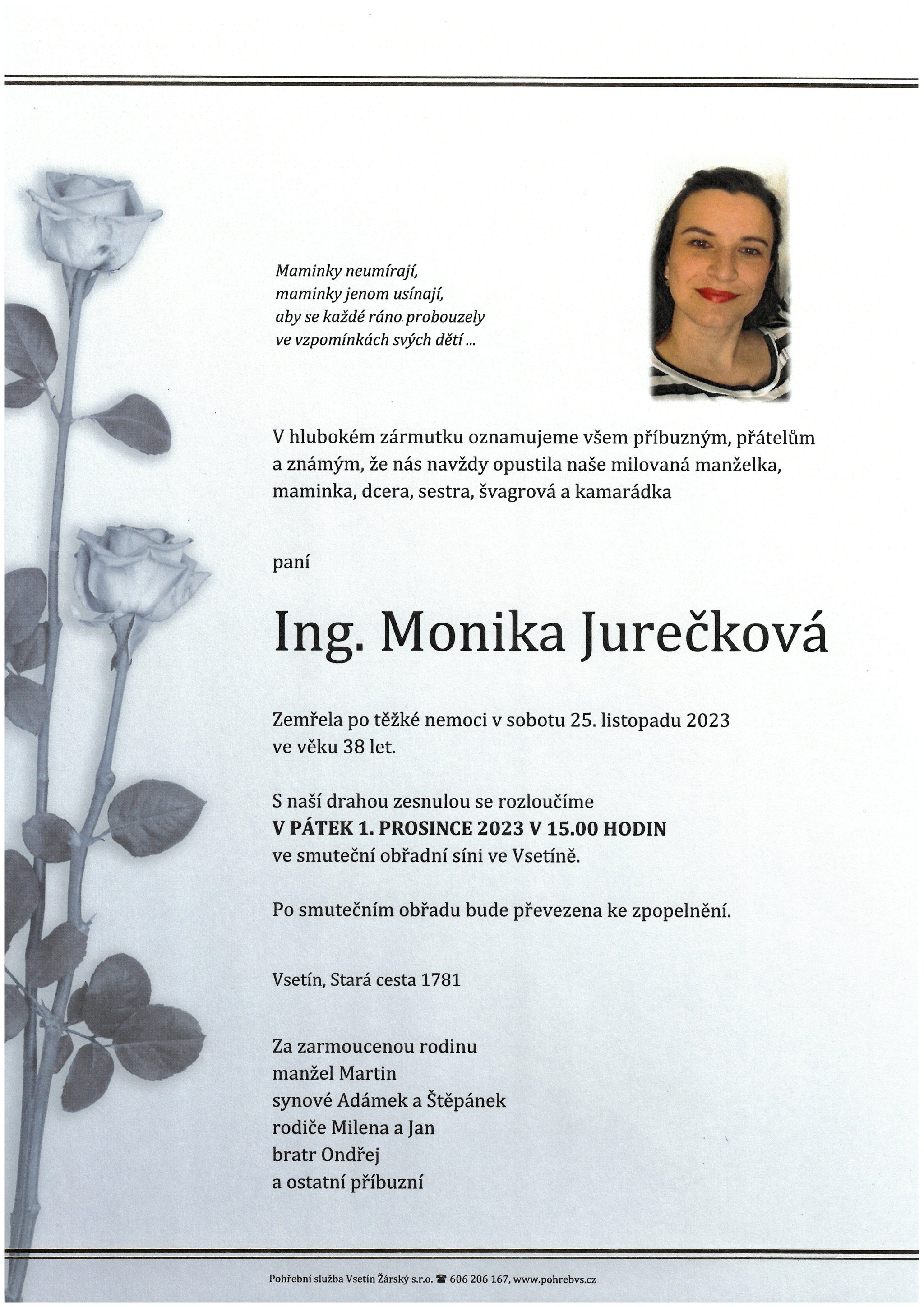 Ing. Monika Jurečková